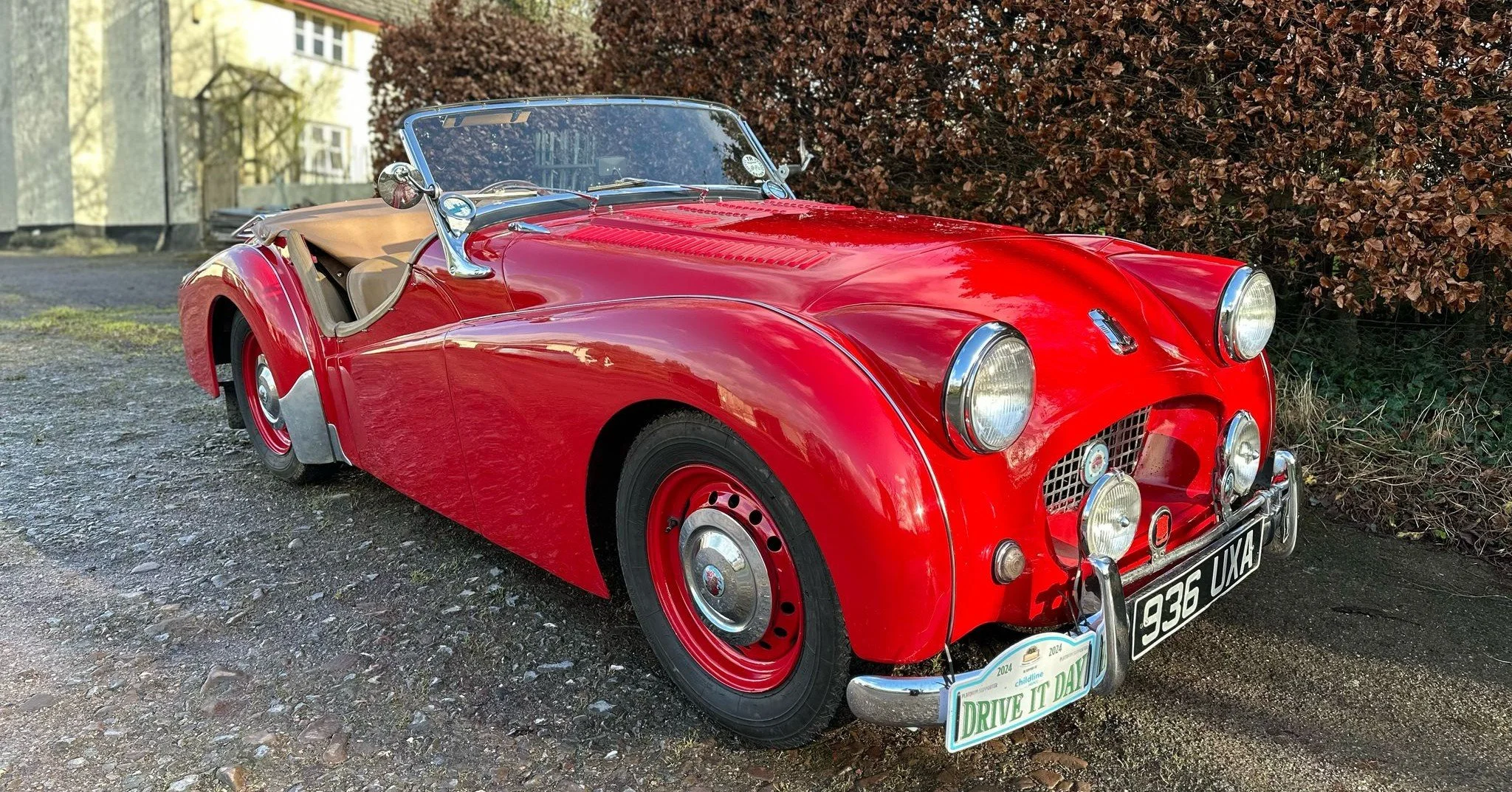 A team effort this one! We've carried out quite some work on this peppy TR2 over the course of the winter, its Standard Vanguard engine was fully re-built in house, along with its carbs and ignition. Its clutch hydraulics have been replaced in their 