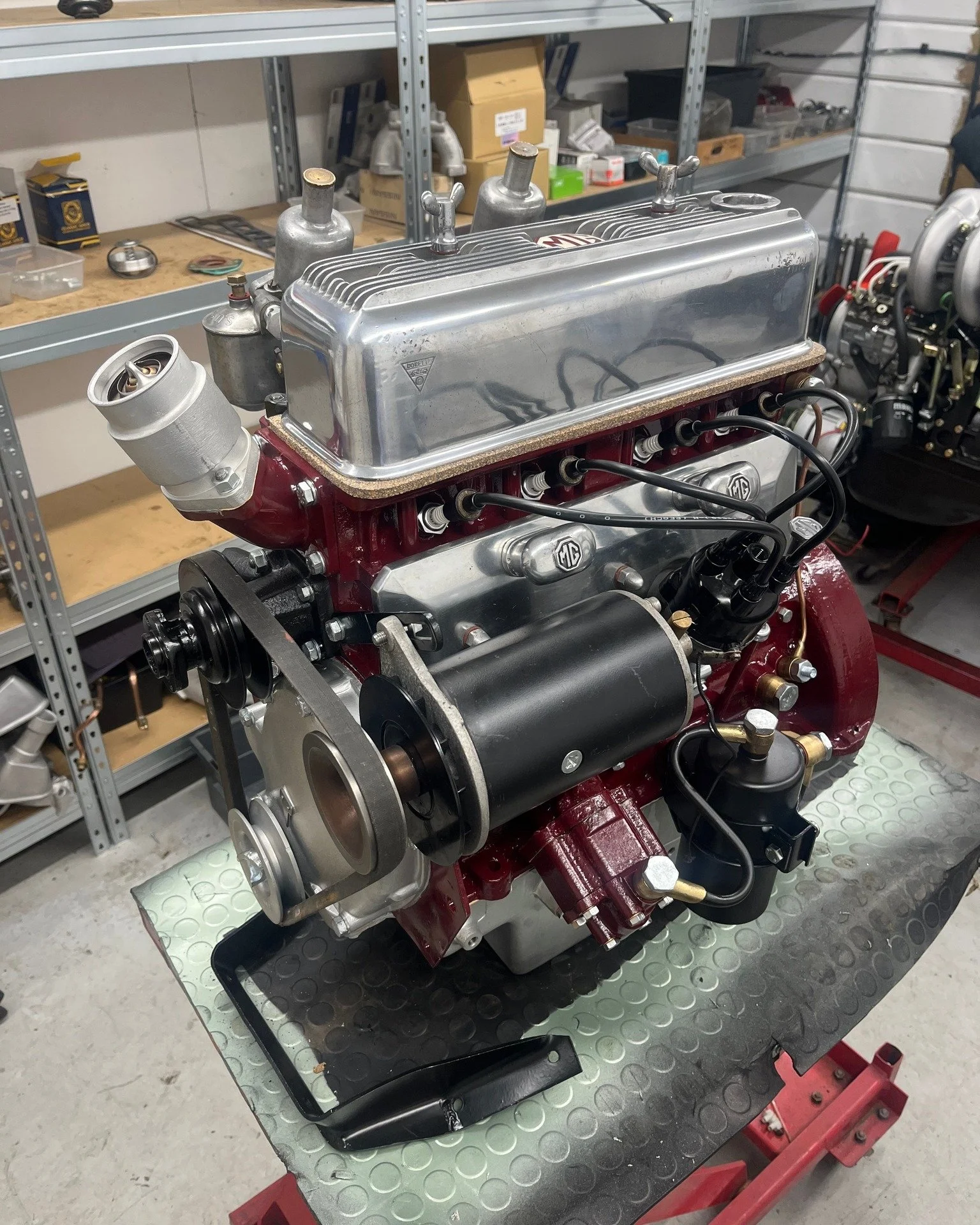 This MG XPAG engine has been completely overhauled, run stand tested and is back with the customer ready to be installed in their MG TD.

All our engines are fully warranted for 12 months and an unlimited mileage. Every aspect of the overhaul is carr