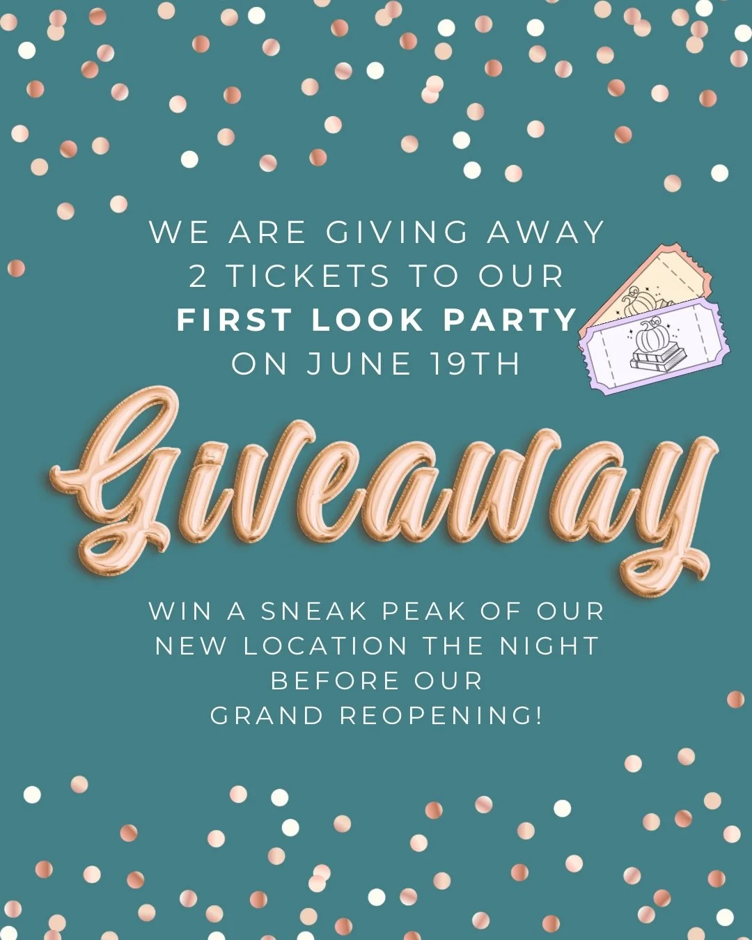 🚨 THIS WEEKEND 🚨

Saturday, April 25th is our FAVORITE day of the year&hellip;
Independent Bookstore Day 🎉📚

If you&rsquo;ve been waiting for a sign, this is it🪧

We&rsquo;re going ALL OUT:
✨ The Bookshop Crawl begins!
✨ Hunt for the Golden Tick