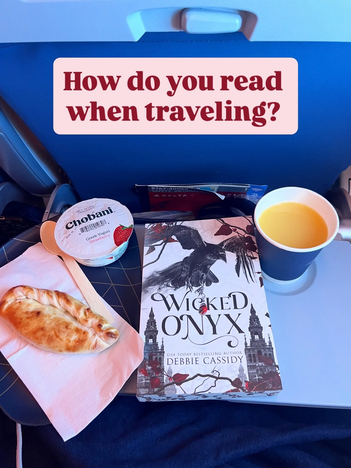 What is your favorite way to read while traveling?