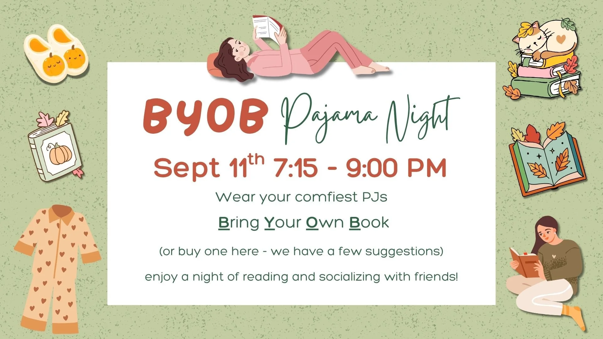BYOB Pajama Reading Night