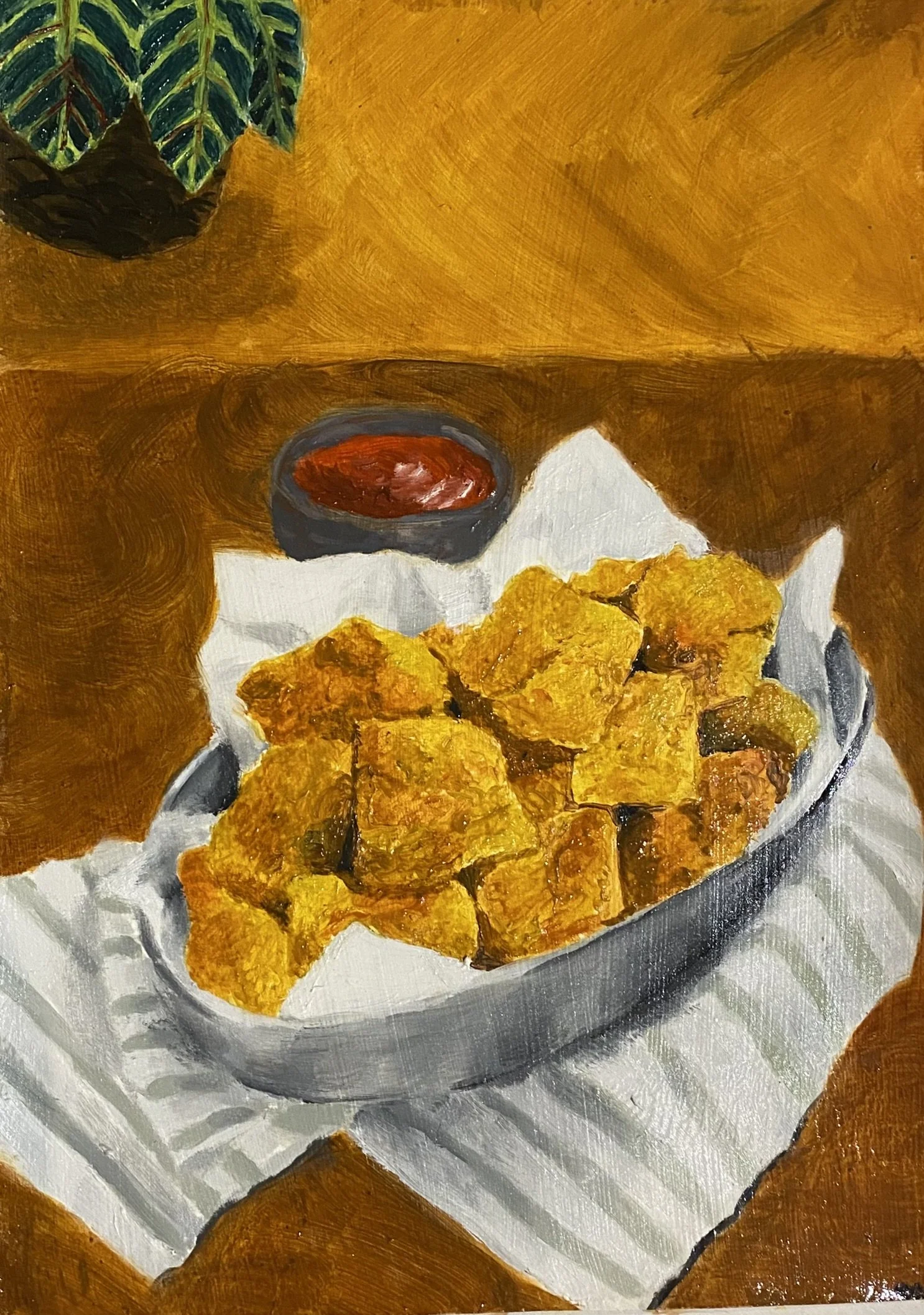 Pour Kim - Huile sur papier, 2022