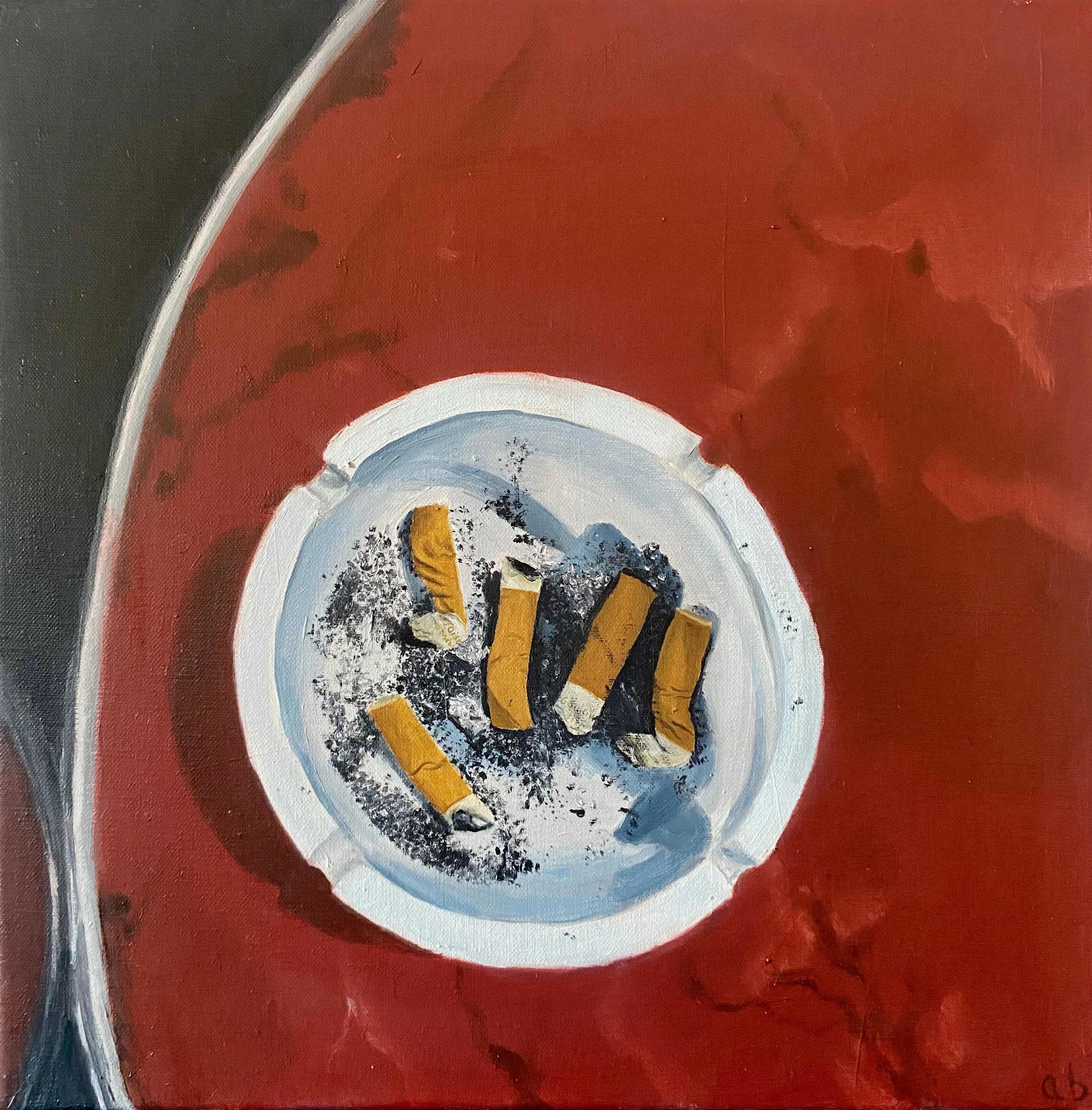 23h48 - Triptyque 2, Huile sur toile, 2026 - 40x40
