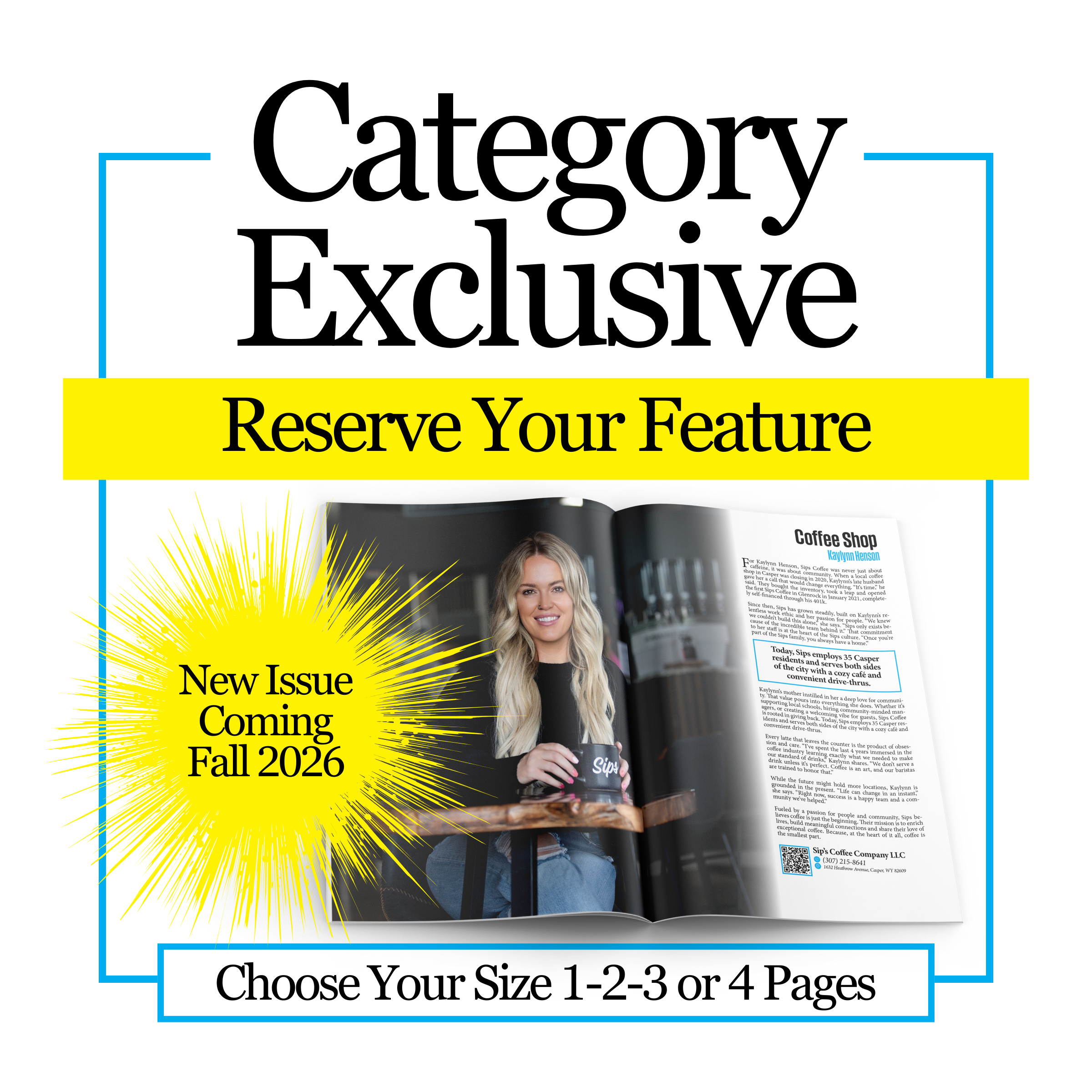 Reserve Your Industry Exclusive Feature