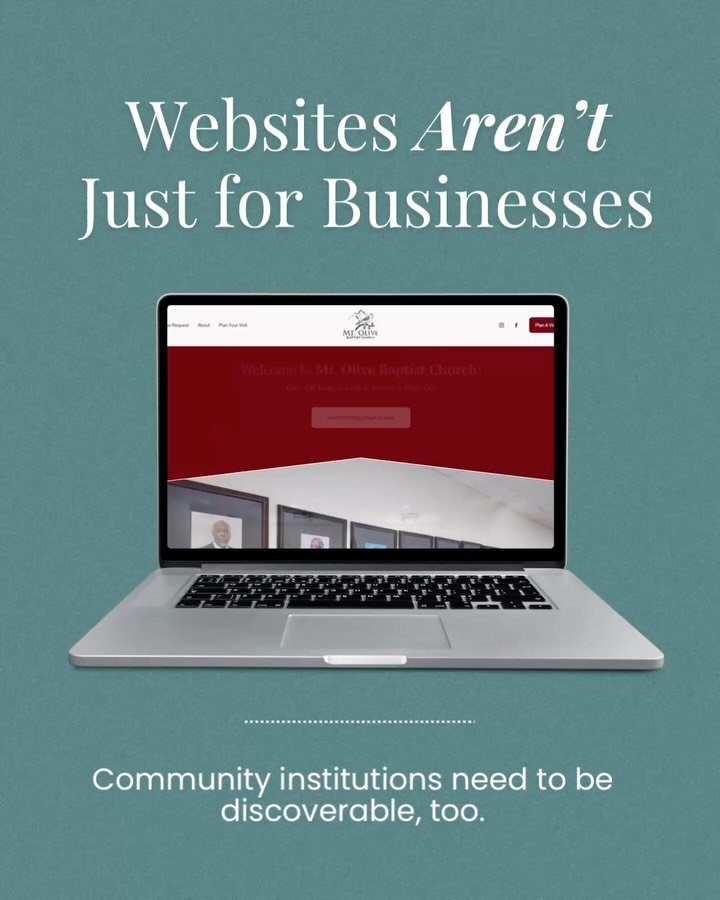 43% of churches don&rsquo;t have a website, and many that do aren&rsquo;t built for accessibility or discovery 🚫 With more families moving into Plant City, digital presence matters for community organizations too. We recently rebuilt a website for a