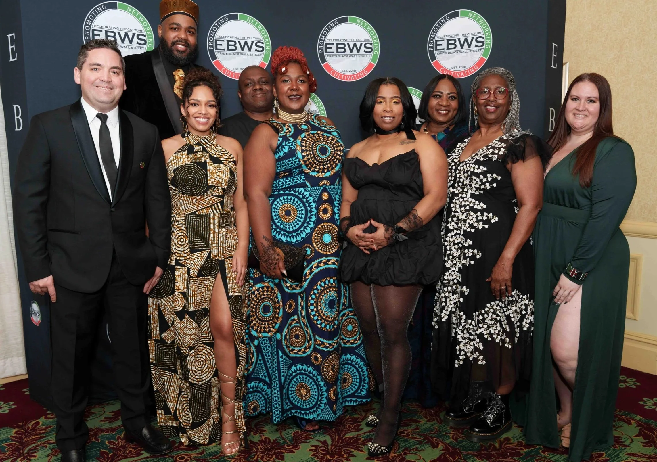 Group of people dressed in formal wear. EBWS Board of Directors