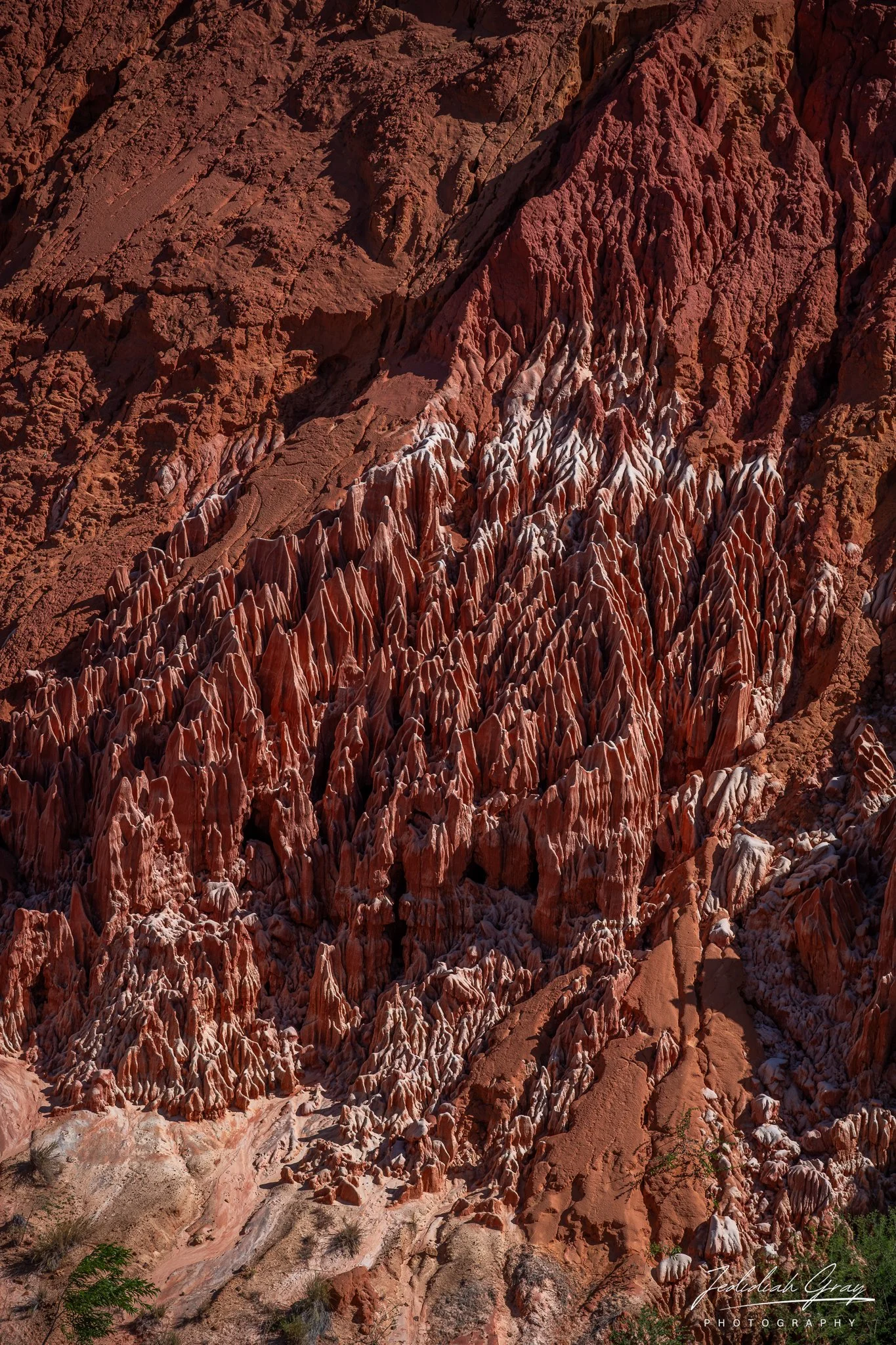 The stone formations of Tsingy Rouge