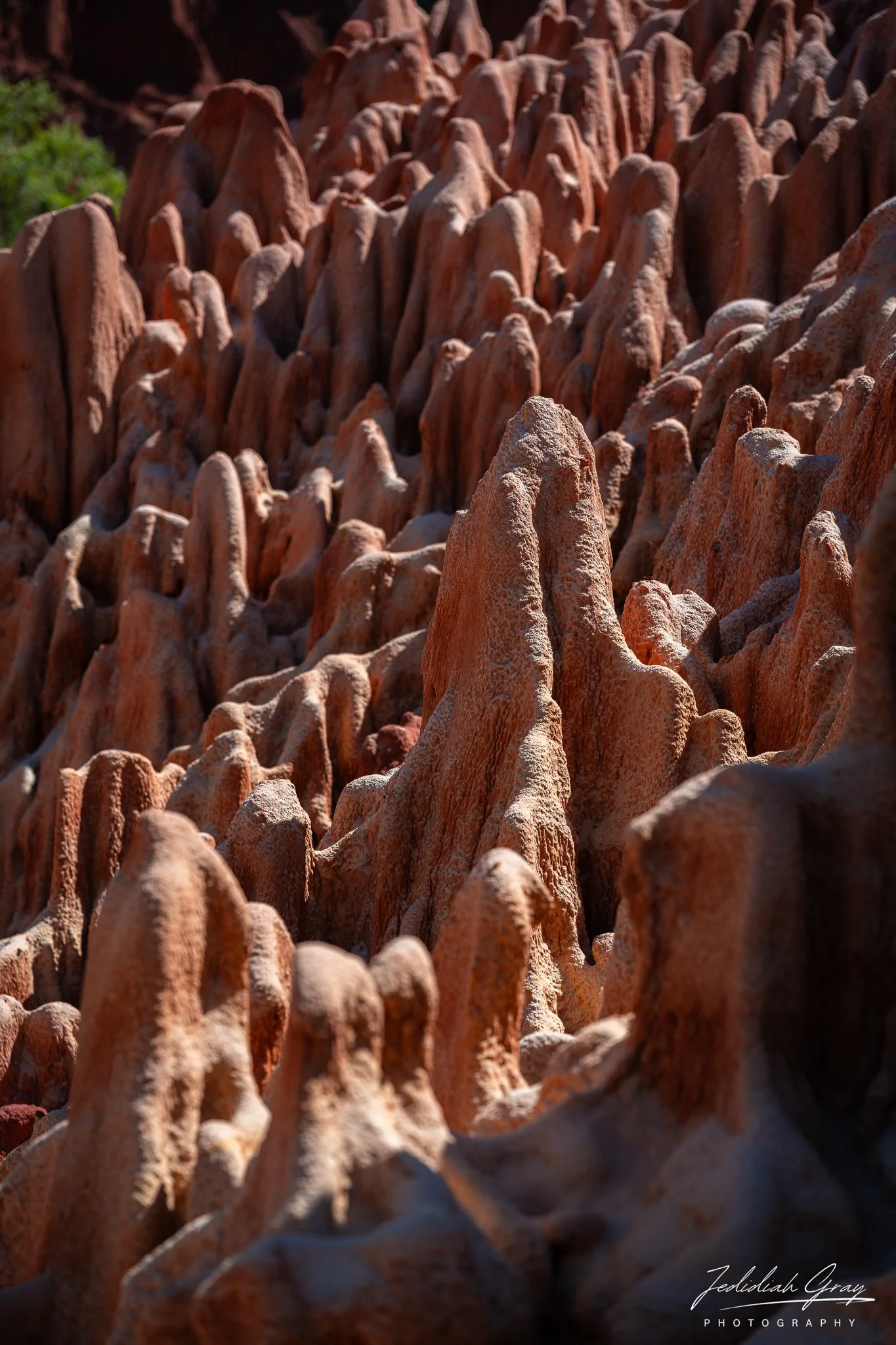 The stone formations of Tsingy Rouge