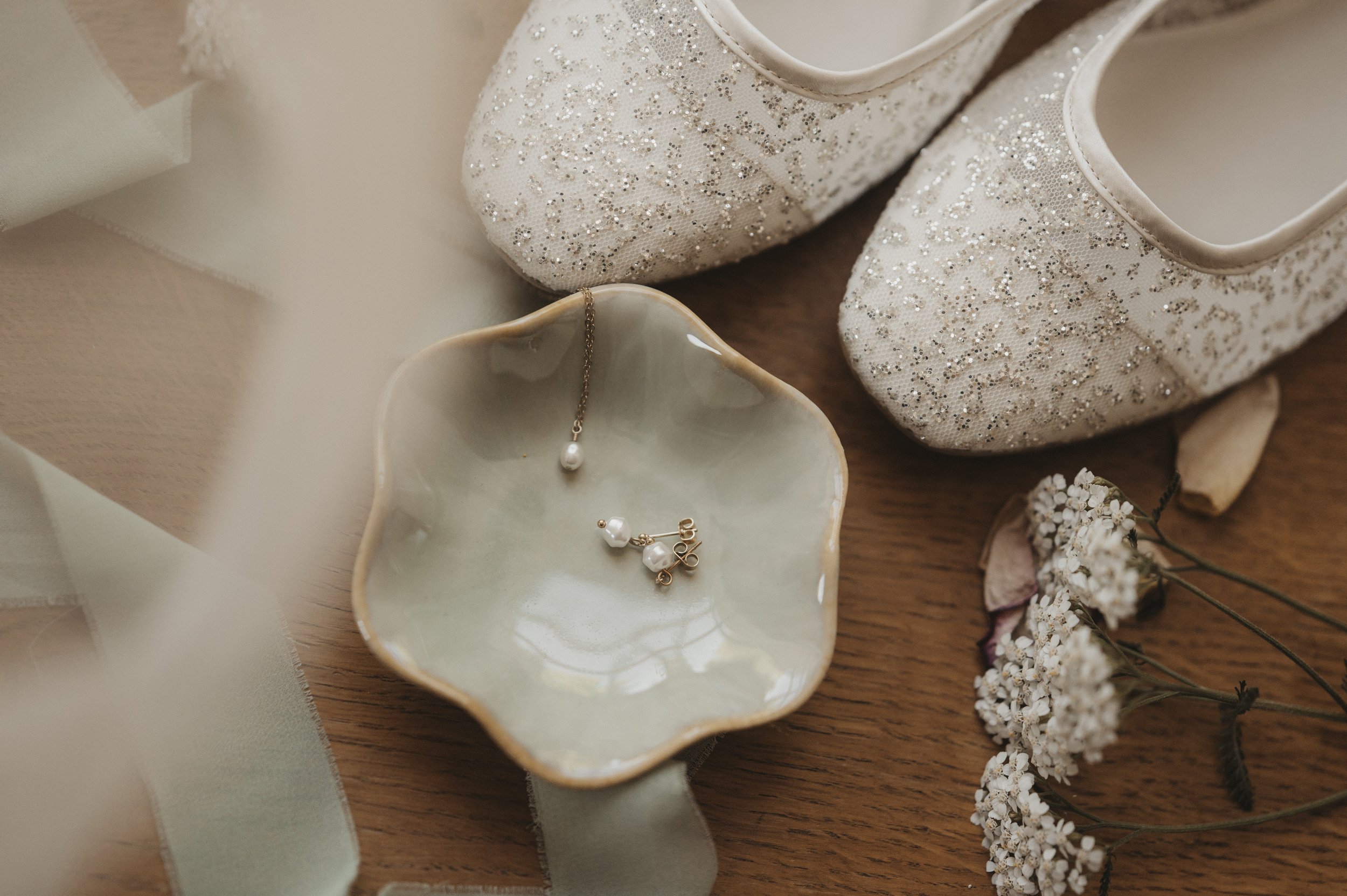 Flatlay Getting ready Hochzeit