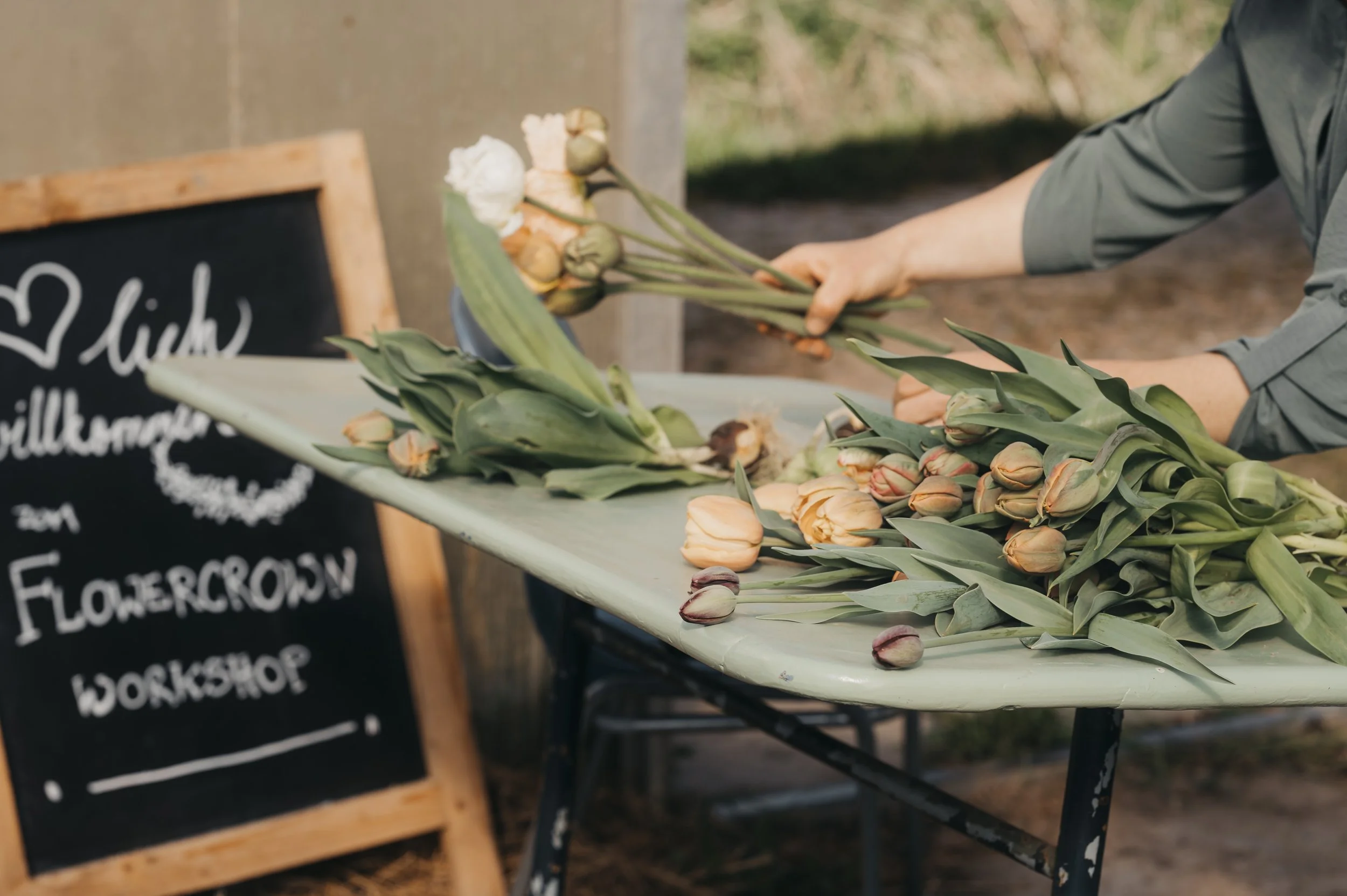 Businessshooting bei Blumen und Kohl