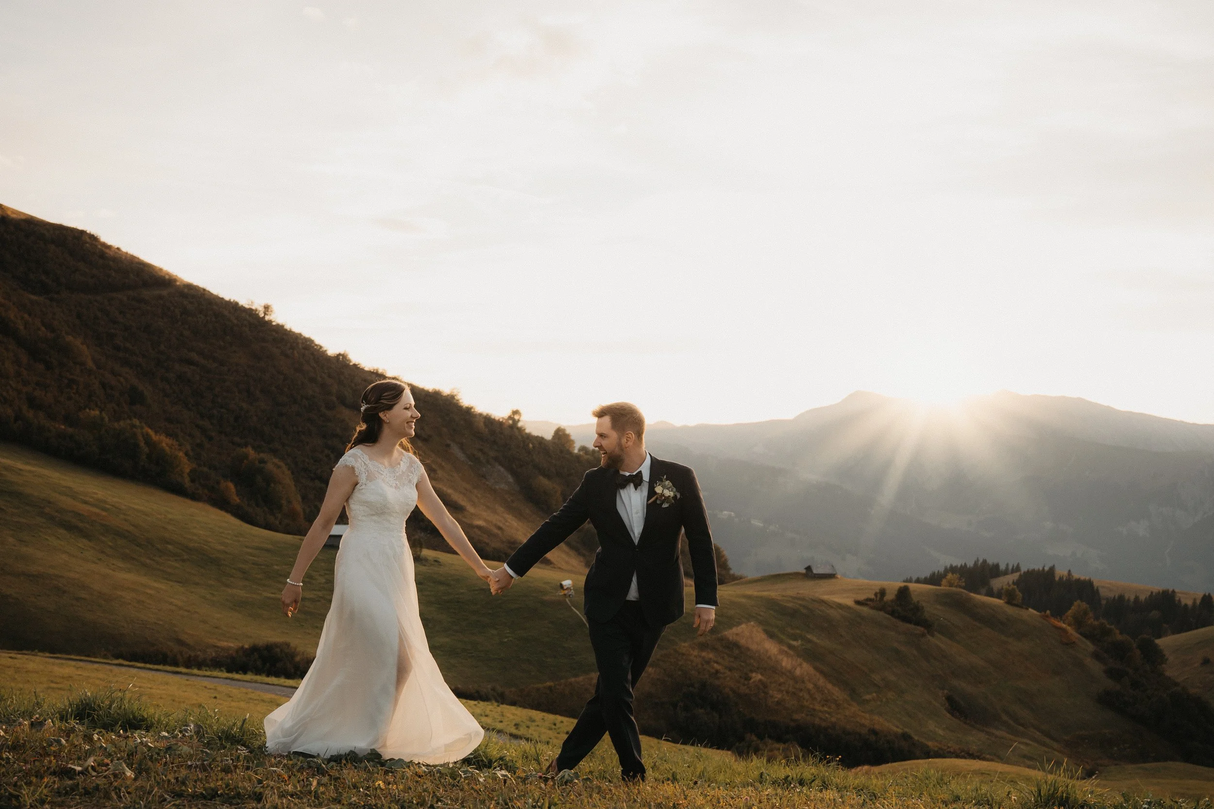 Hochzeit E & J Hahnenmoos Adelboden Sunsetshooting mirjmathys.ch