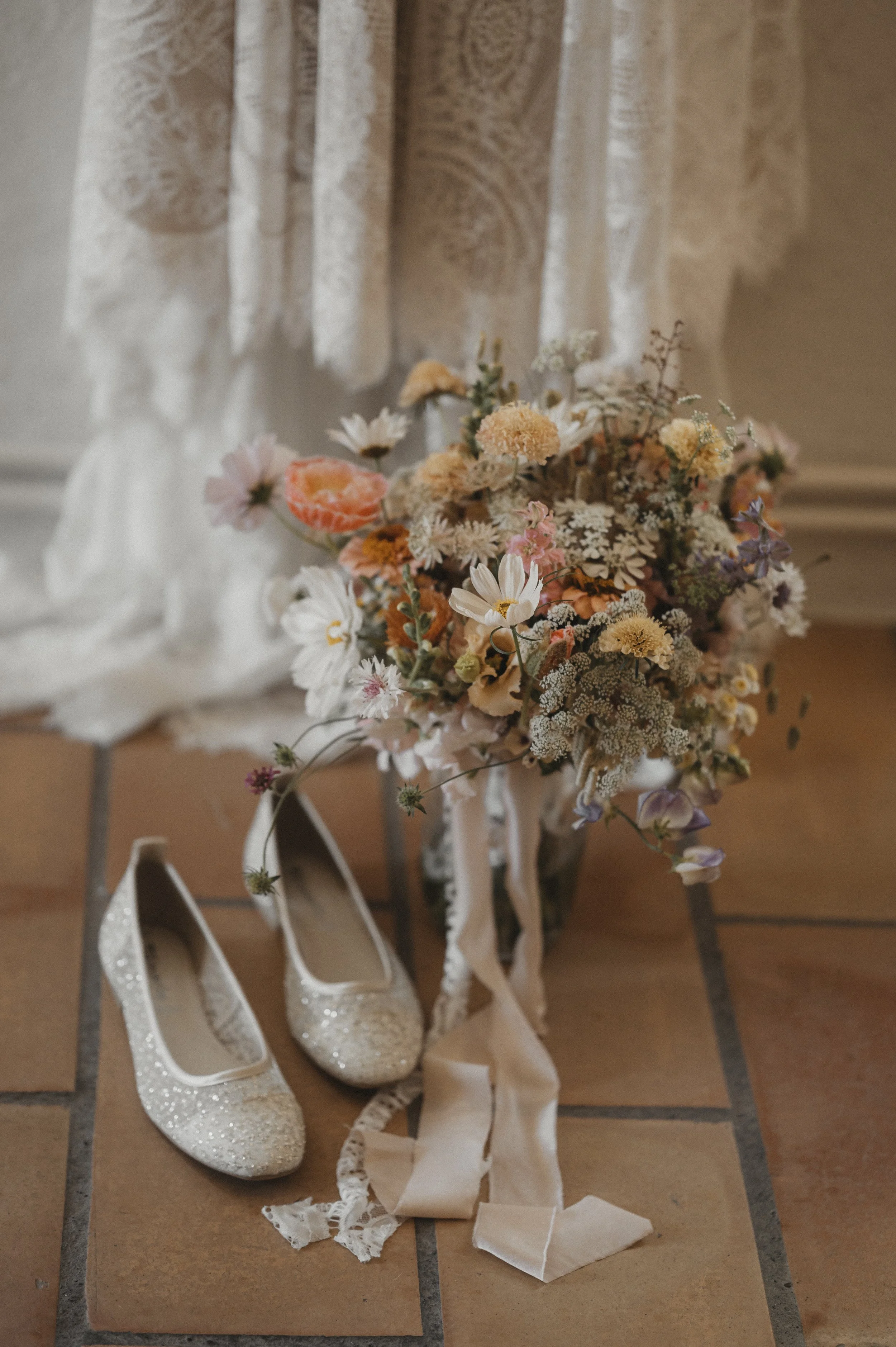 Brautstrauß Blumen und Kohl