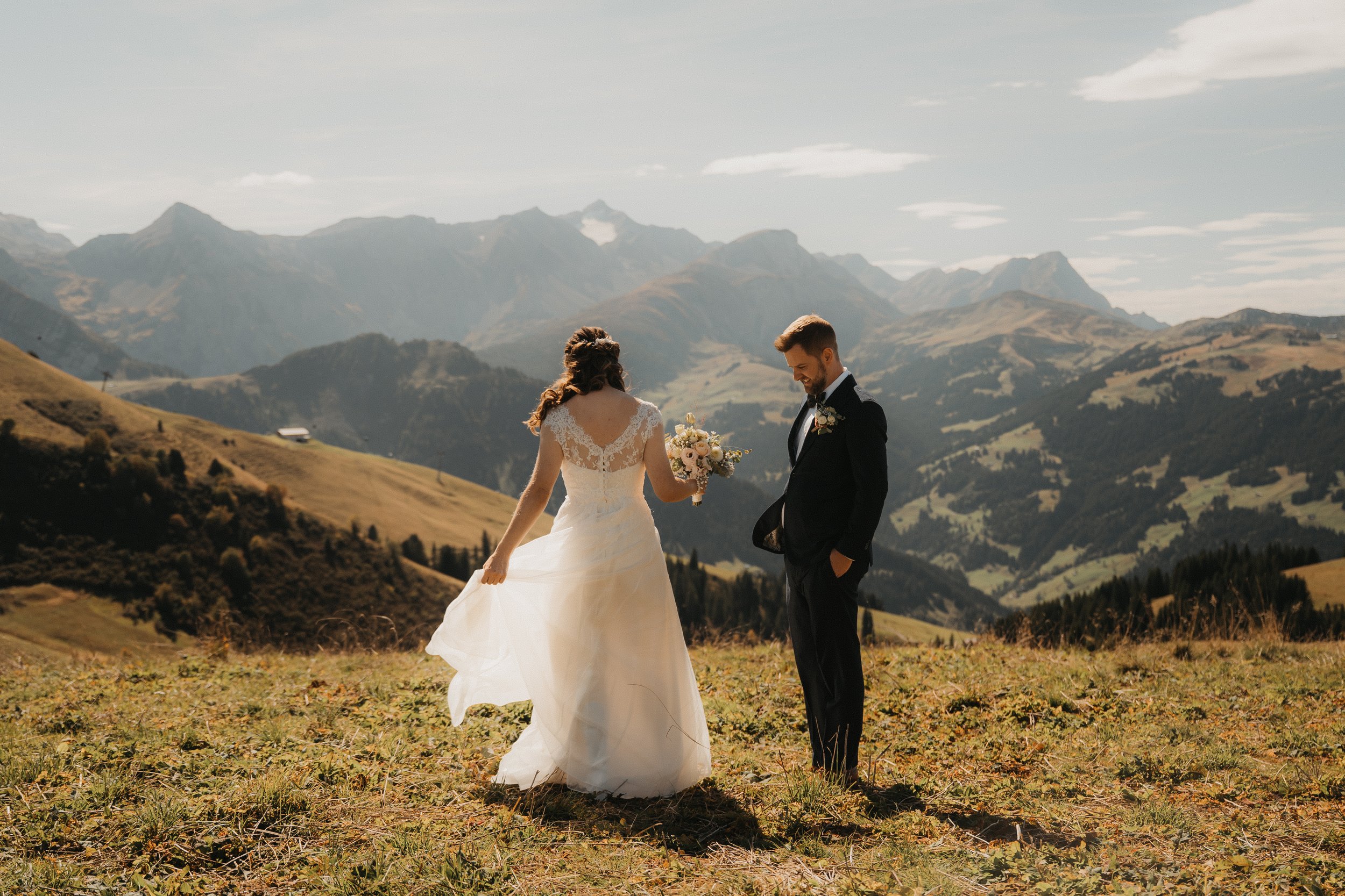 Hochzeit von E & J auf dem Hahnenmoos Adelboden