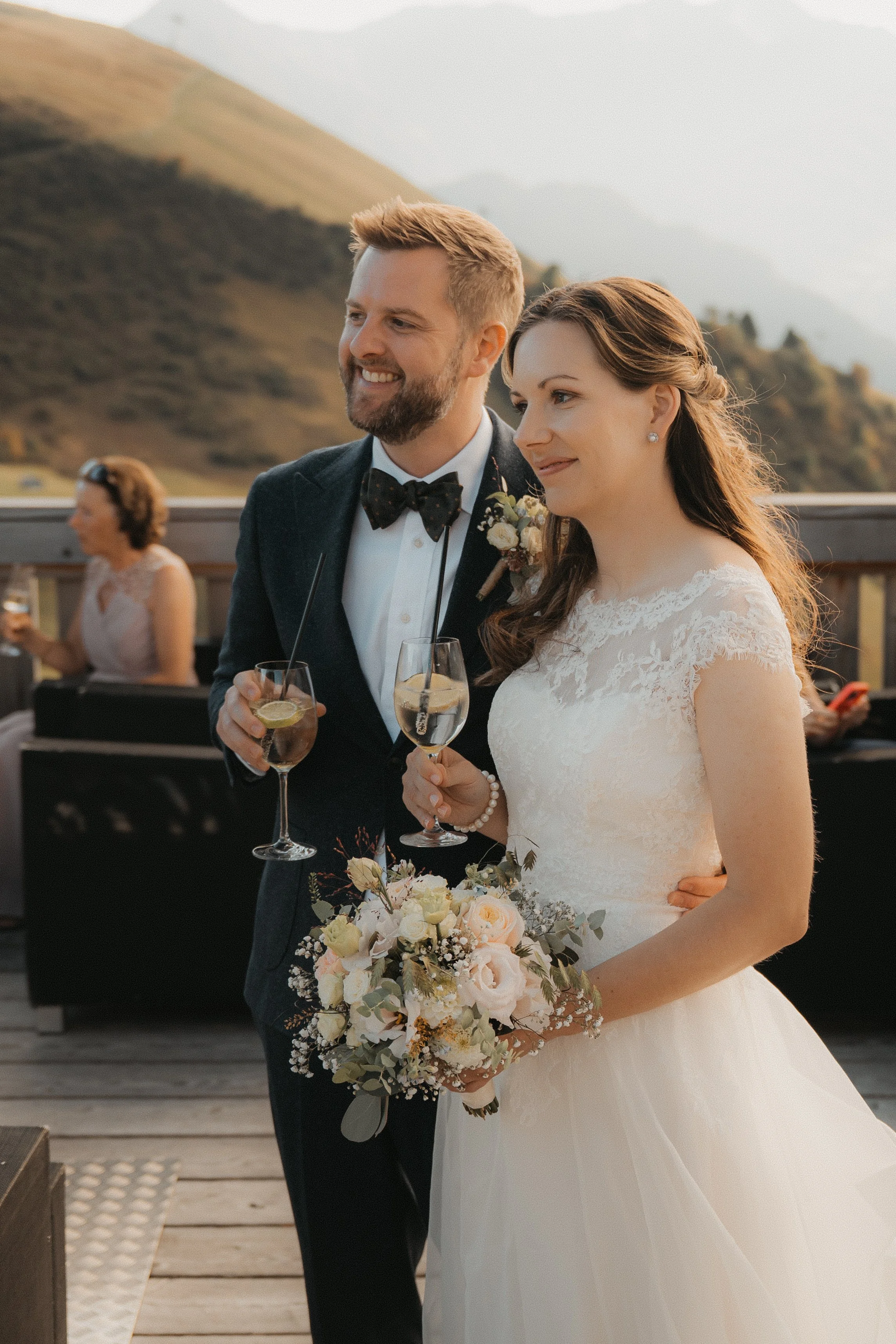 Apero Schlemmer Chalet Hahnenmoos Hochzeit E & J