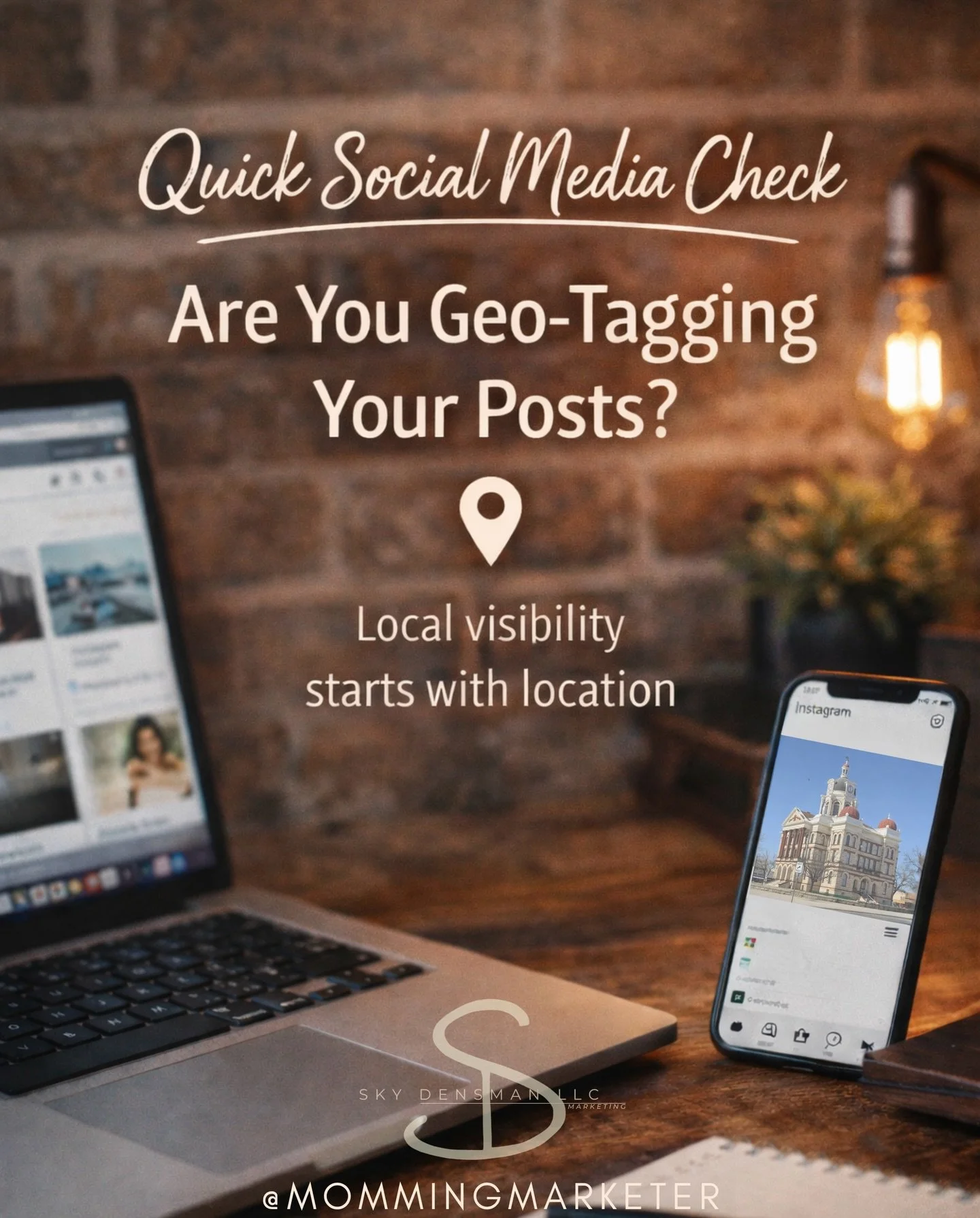 𝗤𝘂𝗶𝗰𝗸 𝘀𝗼𝗰𝗶𝗮𝗹 𝗺𝗲𝗱𝗶𝗮 𝗰𝗵𝗲𝗰𝗸:
Are you geo-tagging your posts?

Adding a location to your social media posts helps platforms understand 𝘄𝗵𝗼 𝘀𝗵𝗼𝘂𝗹𝗱 𝘀𝗲𝗲 𝘆𝗼𝘂𝗿 𝗰𝗼𝗻𝘁𝗲𝗻𝘁. For local businesses, geo-tagging increases vi