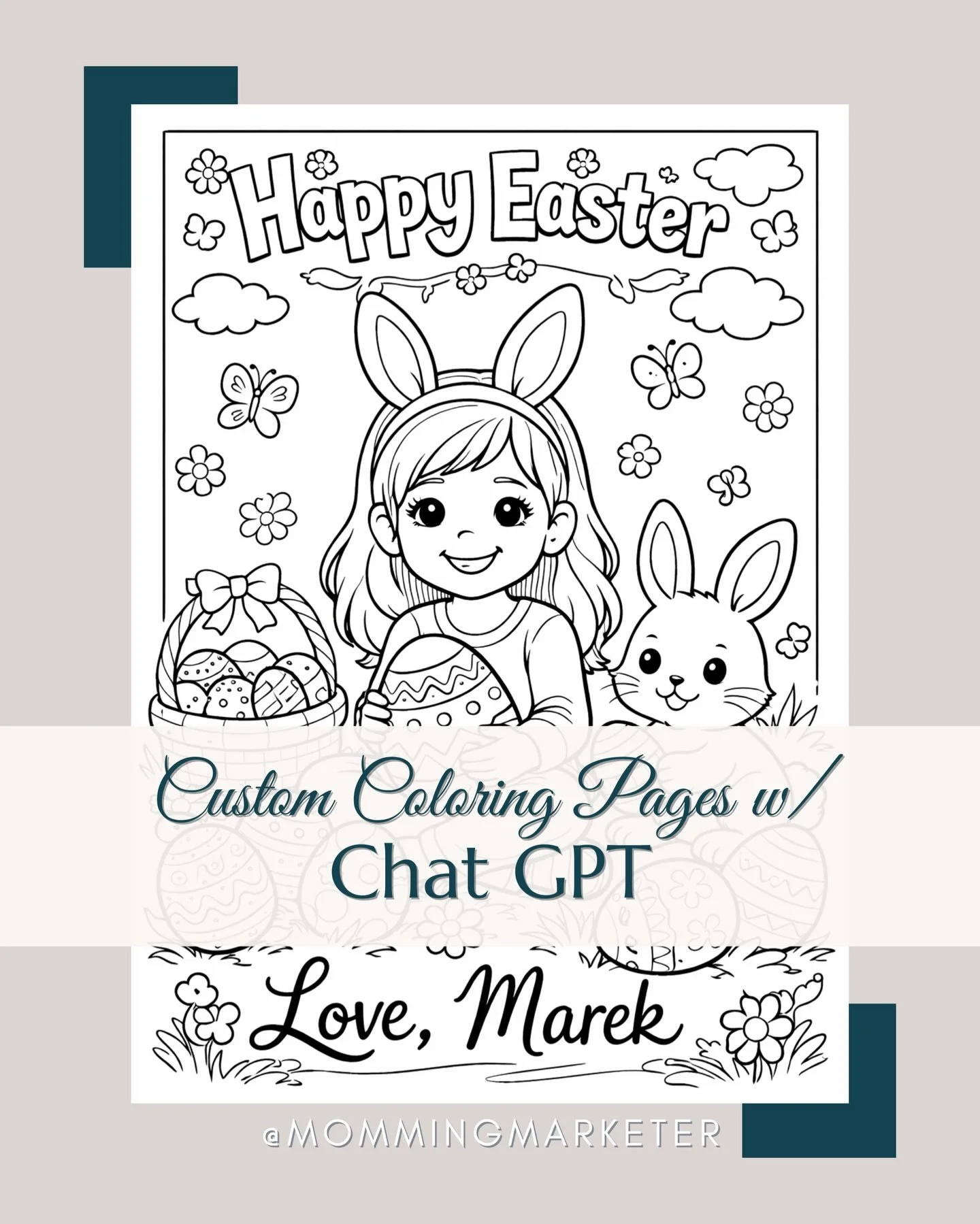 Use ChatGPT to make a custom holiday&mdash;or any day&mdash;coloring page for your child to color and send to friends and family.

Here&rsquo;s what I did:
1. I asked ChatGPT to create an 8.5 &times; 11 coloring page with my daughter&rsquo;s name, Ea