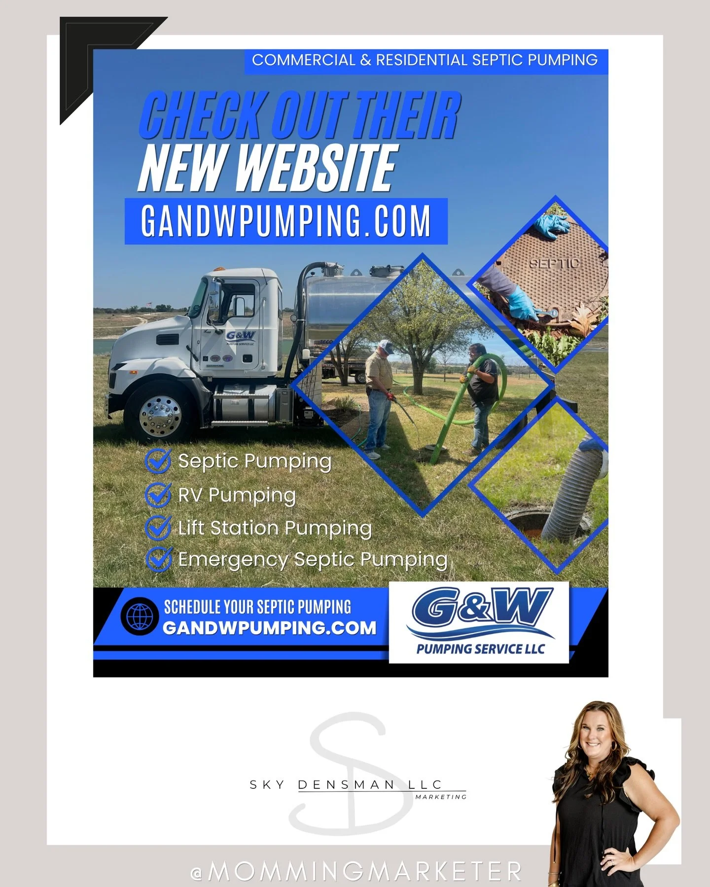 It is who I call when I need my septic tank pumped, and I am excited to share they have a brand new website! G&amp;W Pumping Service located right here in Gatesville, Texas!

G&amp;W is a locally owned, family-operated septic pumping company that&rsq