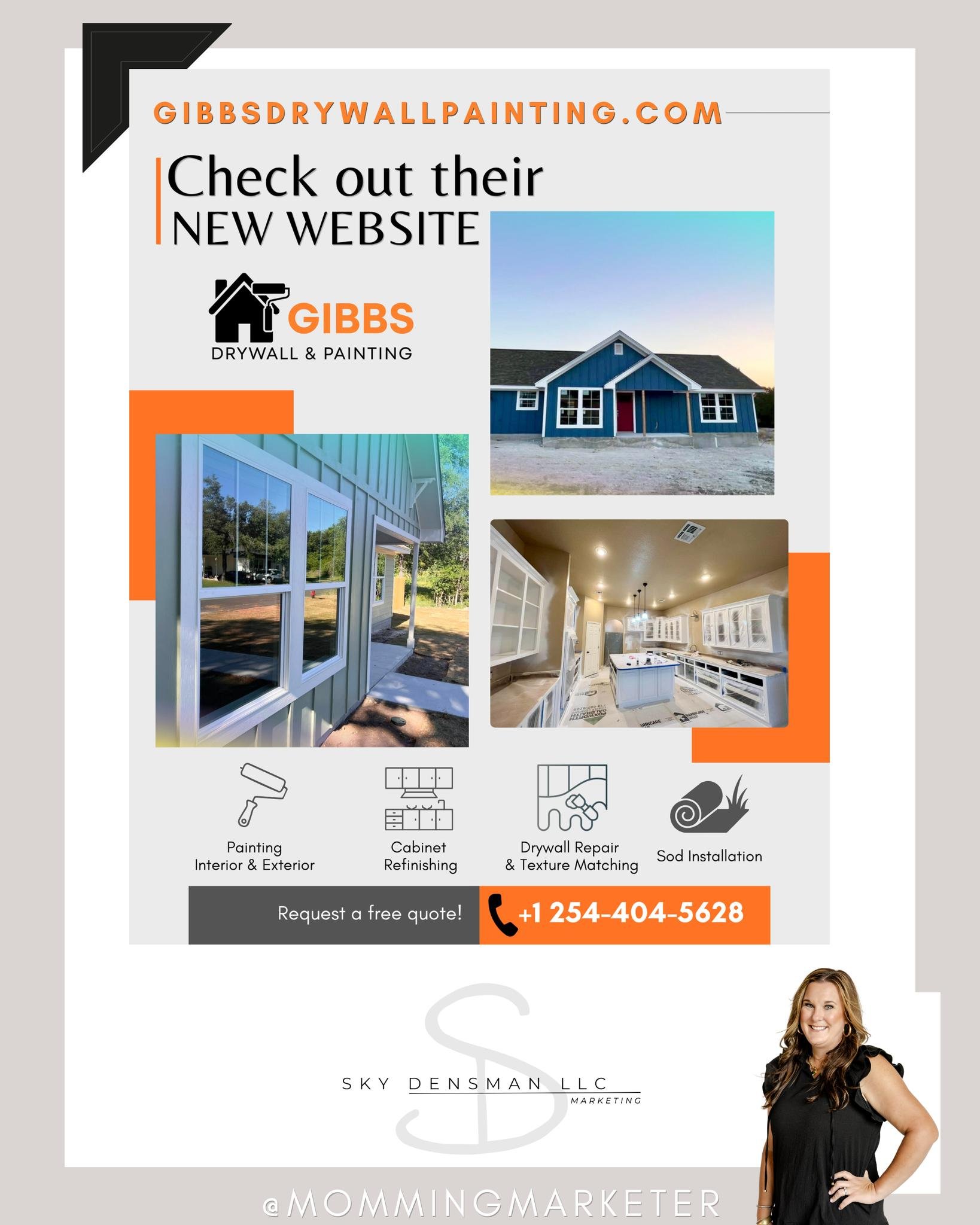 I&rsquo;m excited to share the launch of the new website for Gibbs Drywall &amp; Painting.

With over 25 years of experience serving Gatesville and Central Texas, this new site makes it easy to see their work, learn about services, and request a free