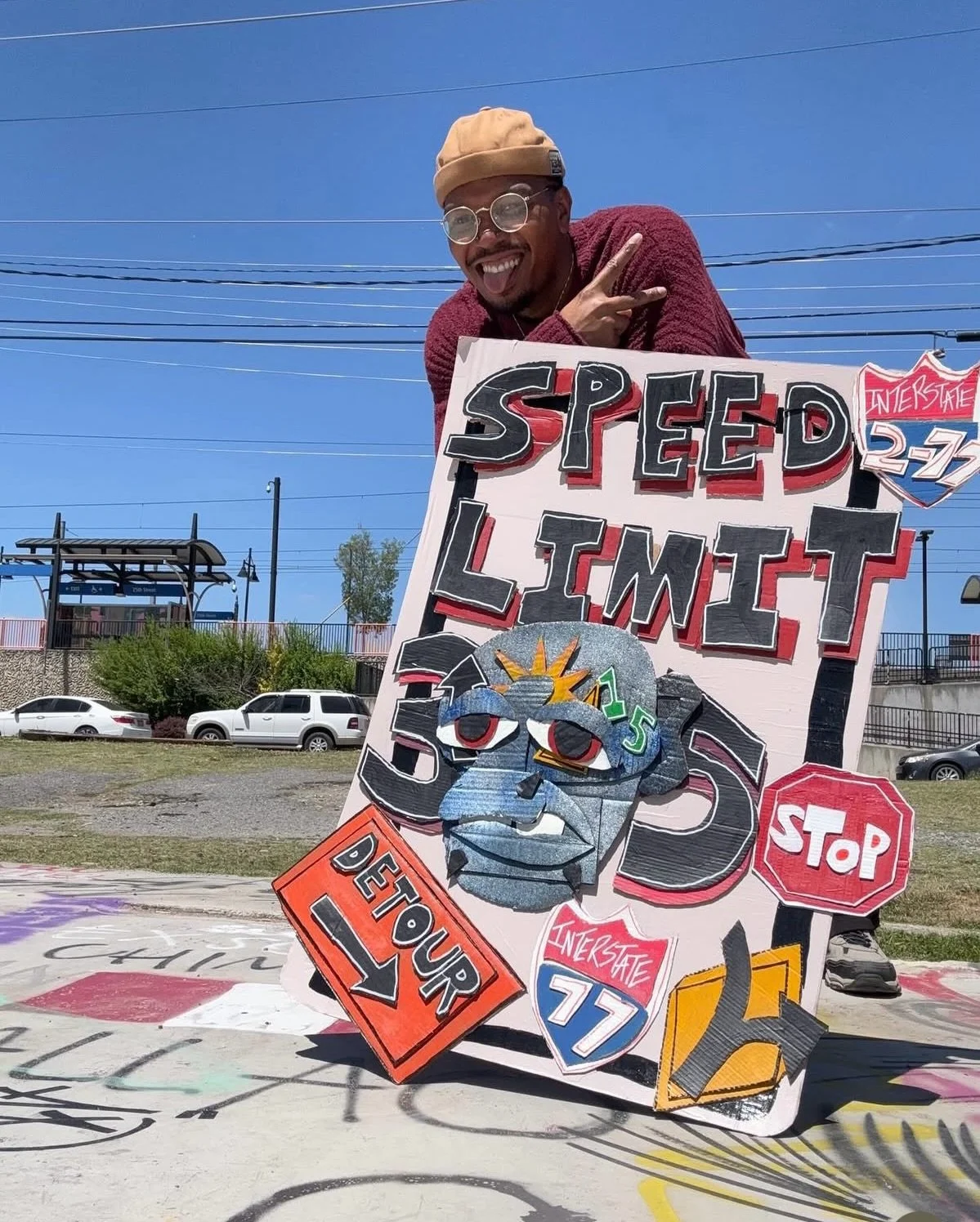 Pedestrian artist @evie_jordann has been making waves in the Charlotte art scene for some time now. From leading workshops, to being a cohort to local organizations, Evie Jordan is making a name for himself in the Queen City!

As a pedestrian artist,