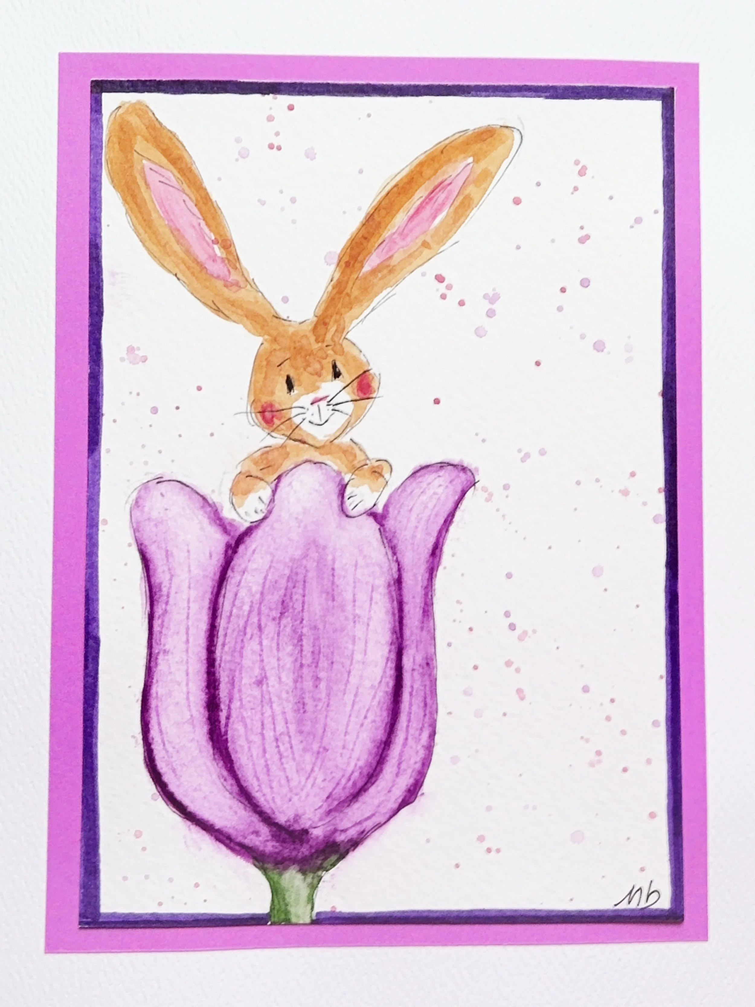 Lapin dans une tulipe - format 1