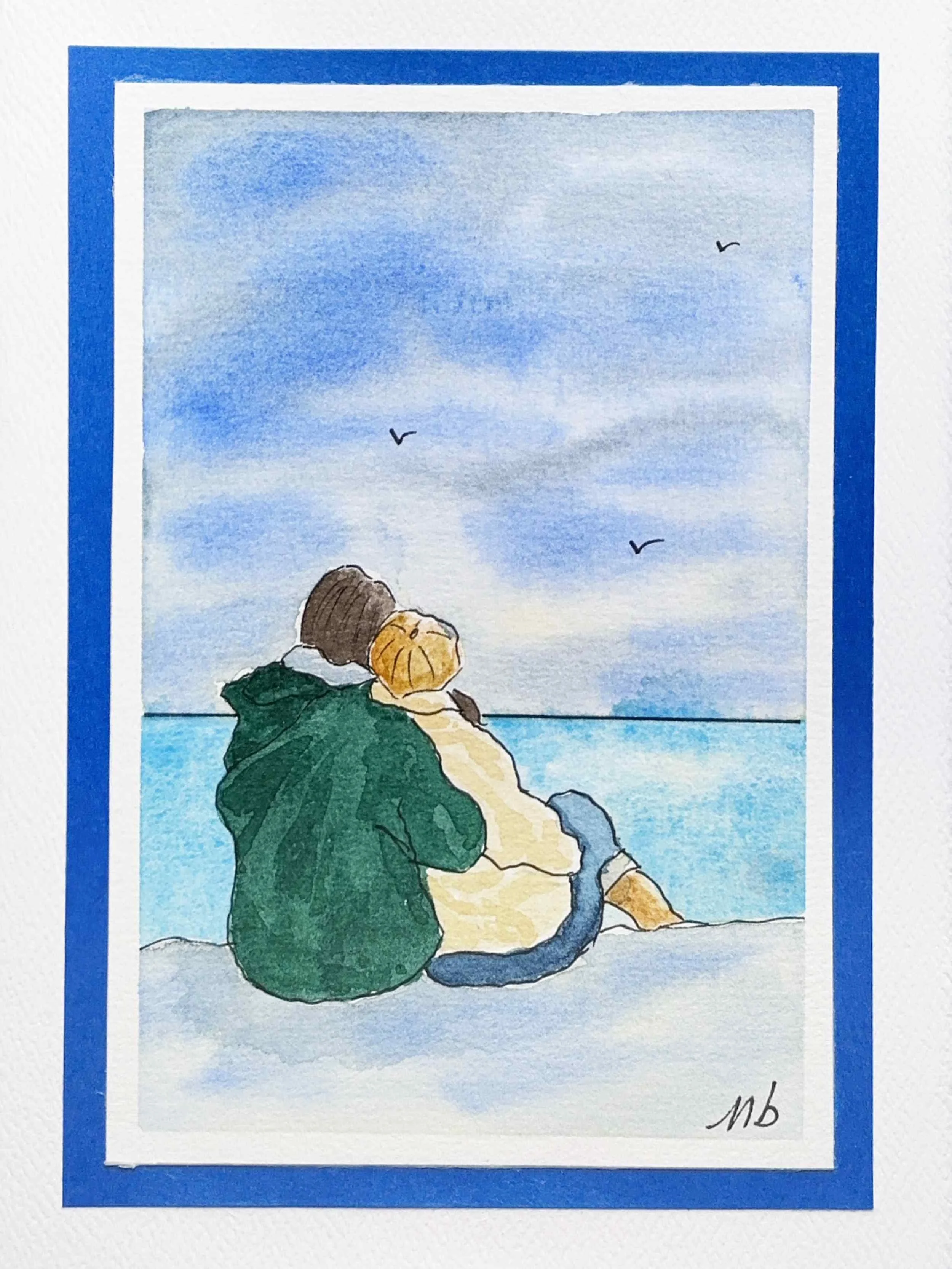 Amoureux sur la plage - 
Format 1
