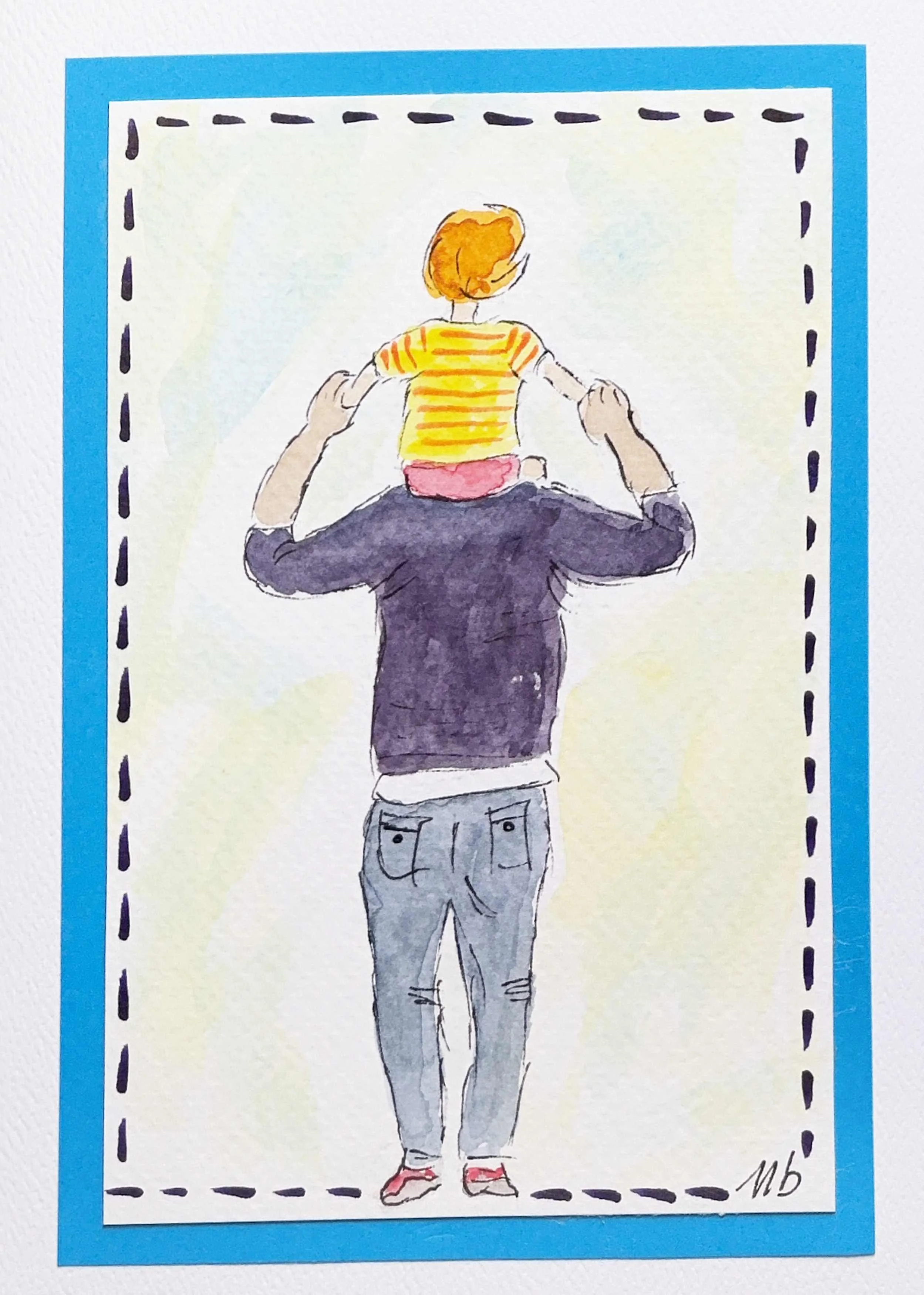 Sur les épaules de papa - format 1