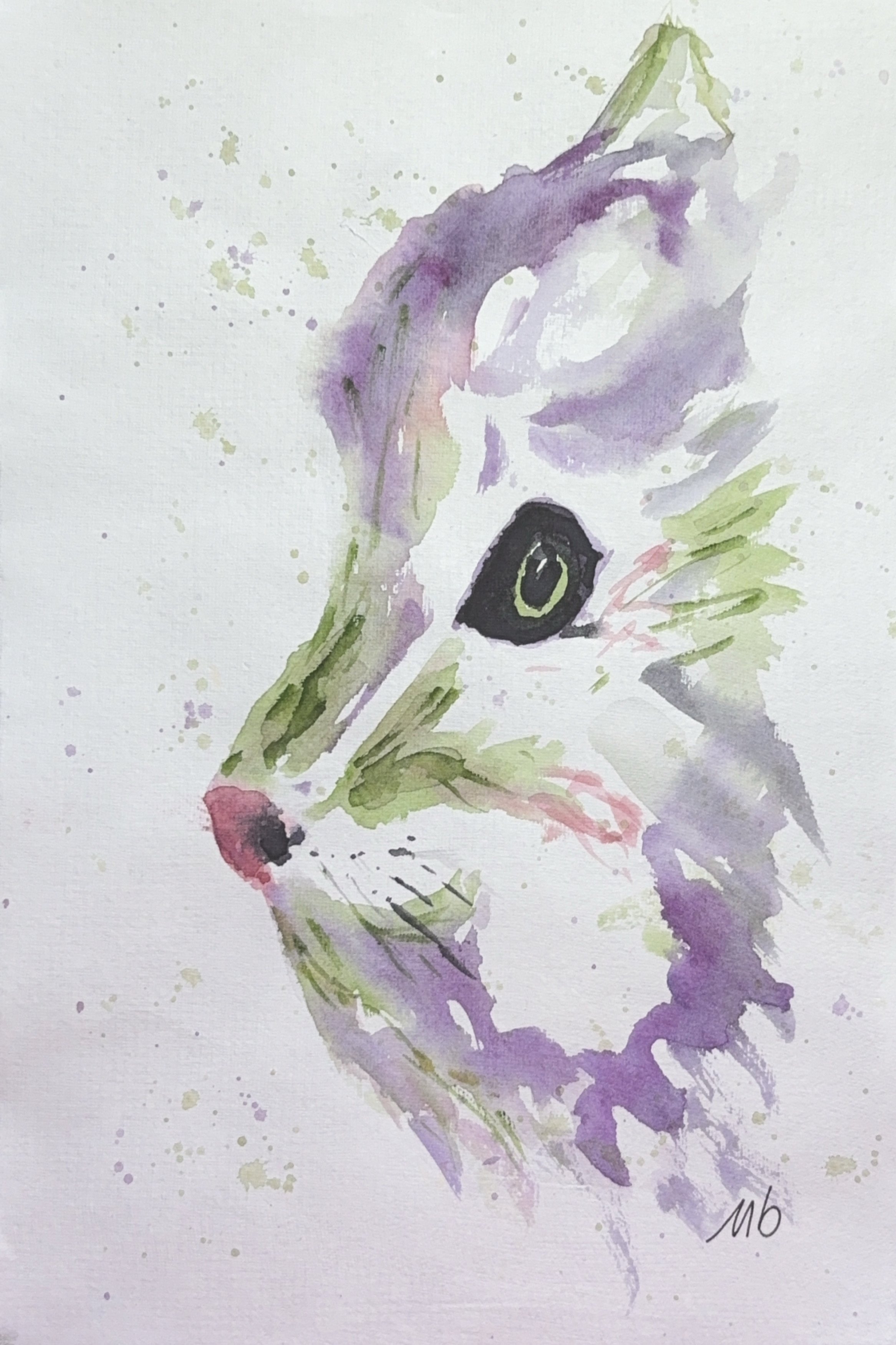 Regard perçant - 19 X 29 cm - 55 $