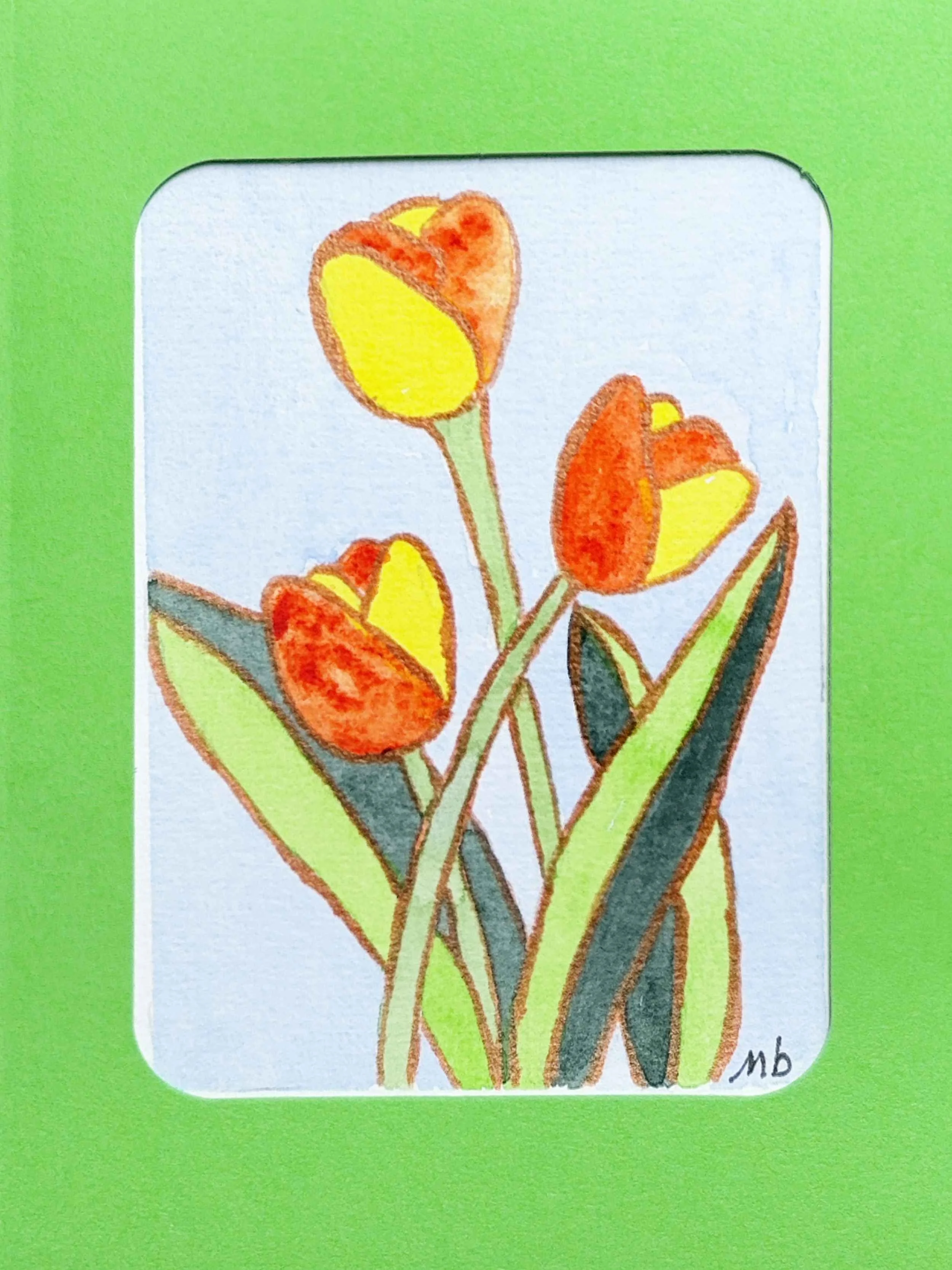 Trois tulipes