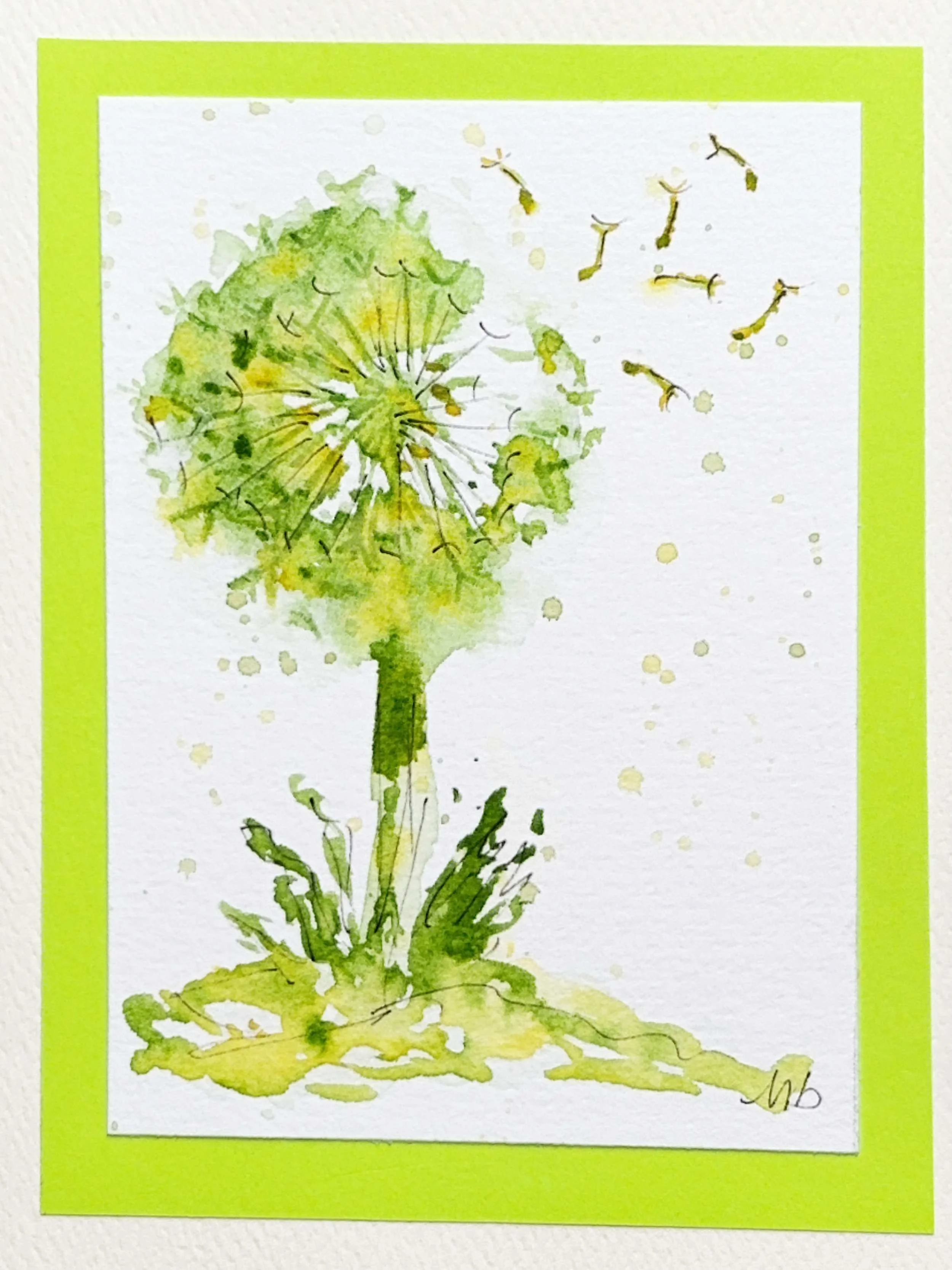 Pissenlit vert lime - format 3