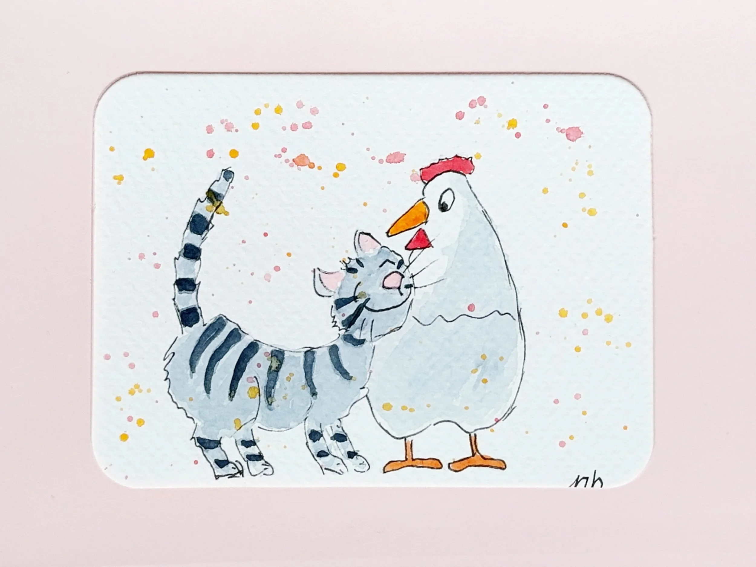 Le chat et la poule