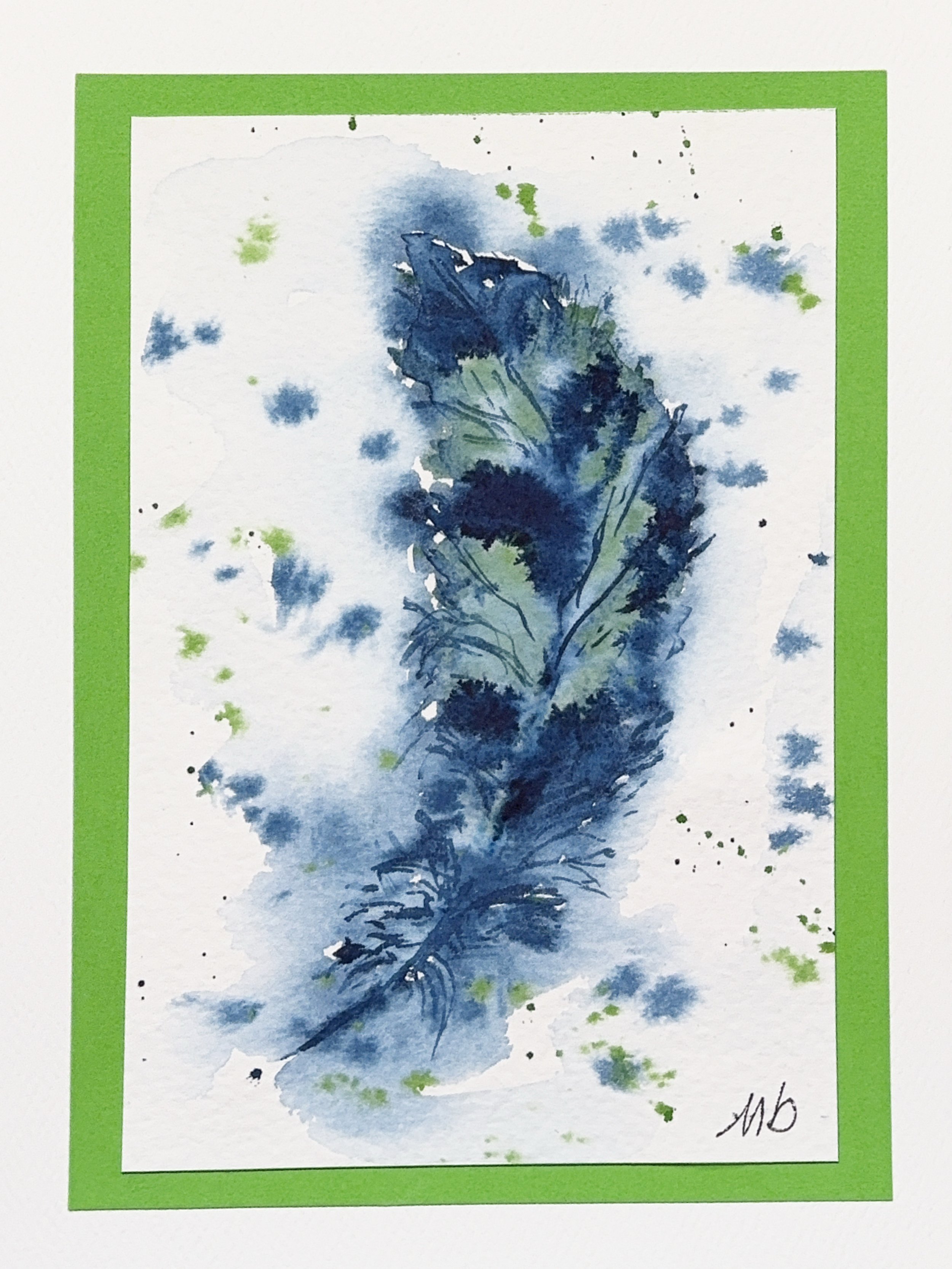 Plume bleue - format 1