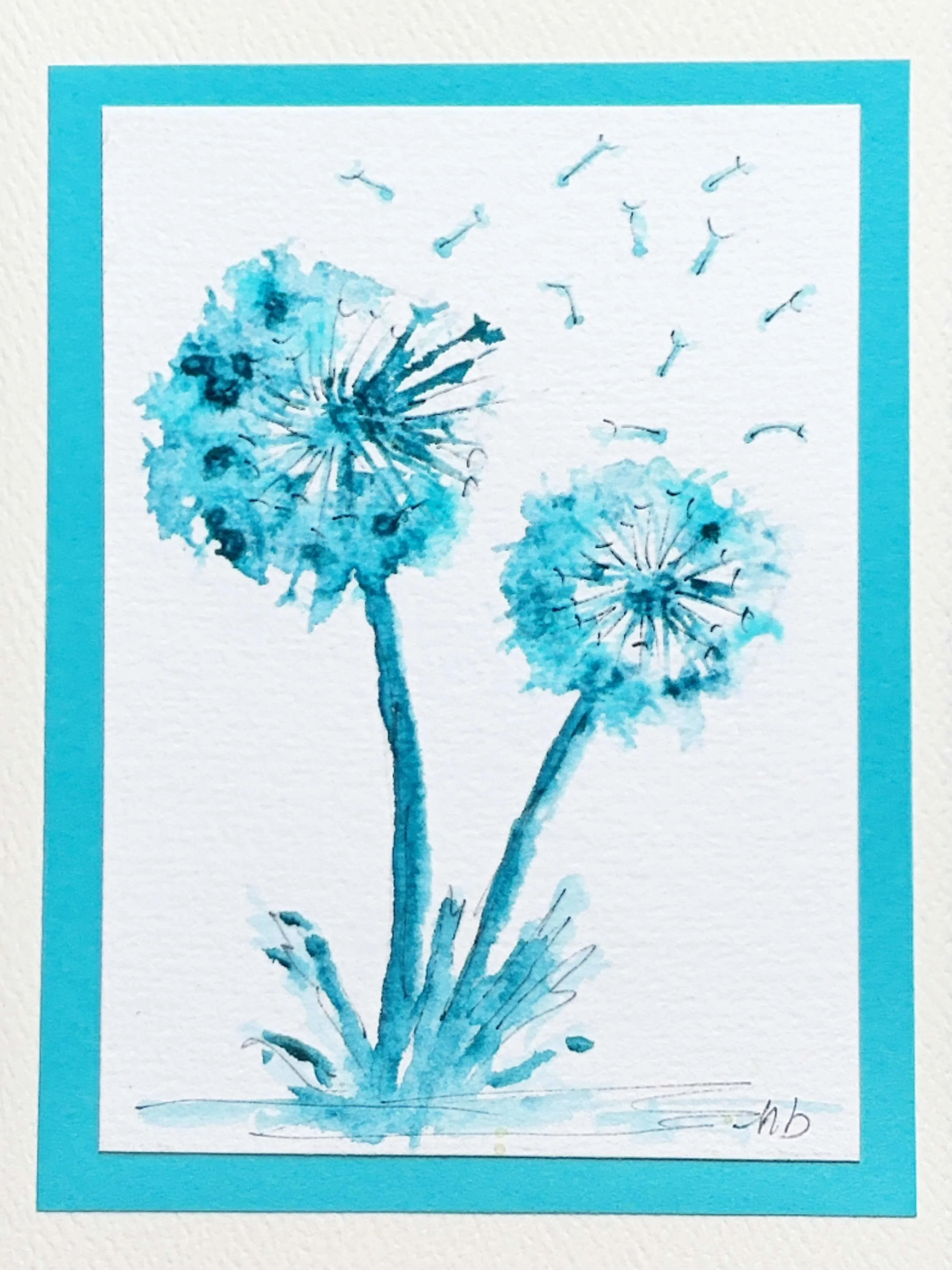 Pissenlit turquoise - format 3