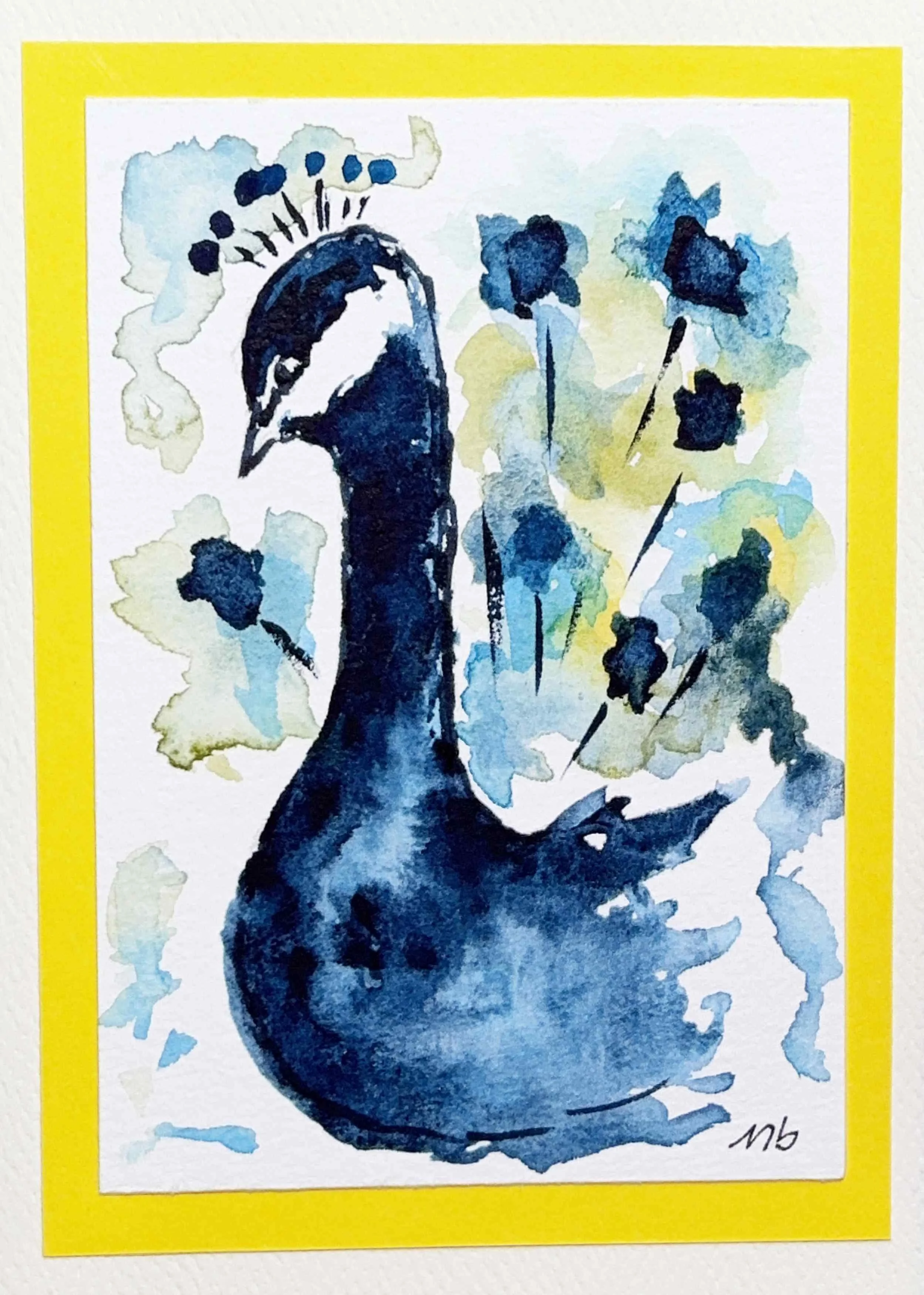 Paon bleu - format 3