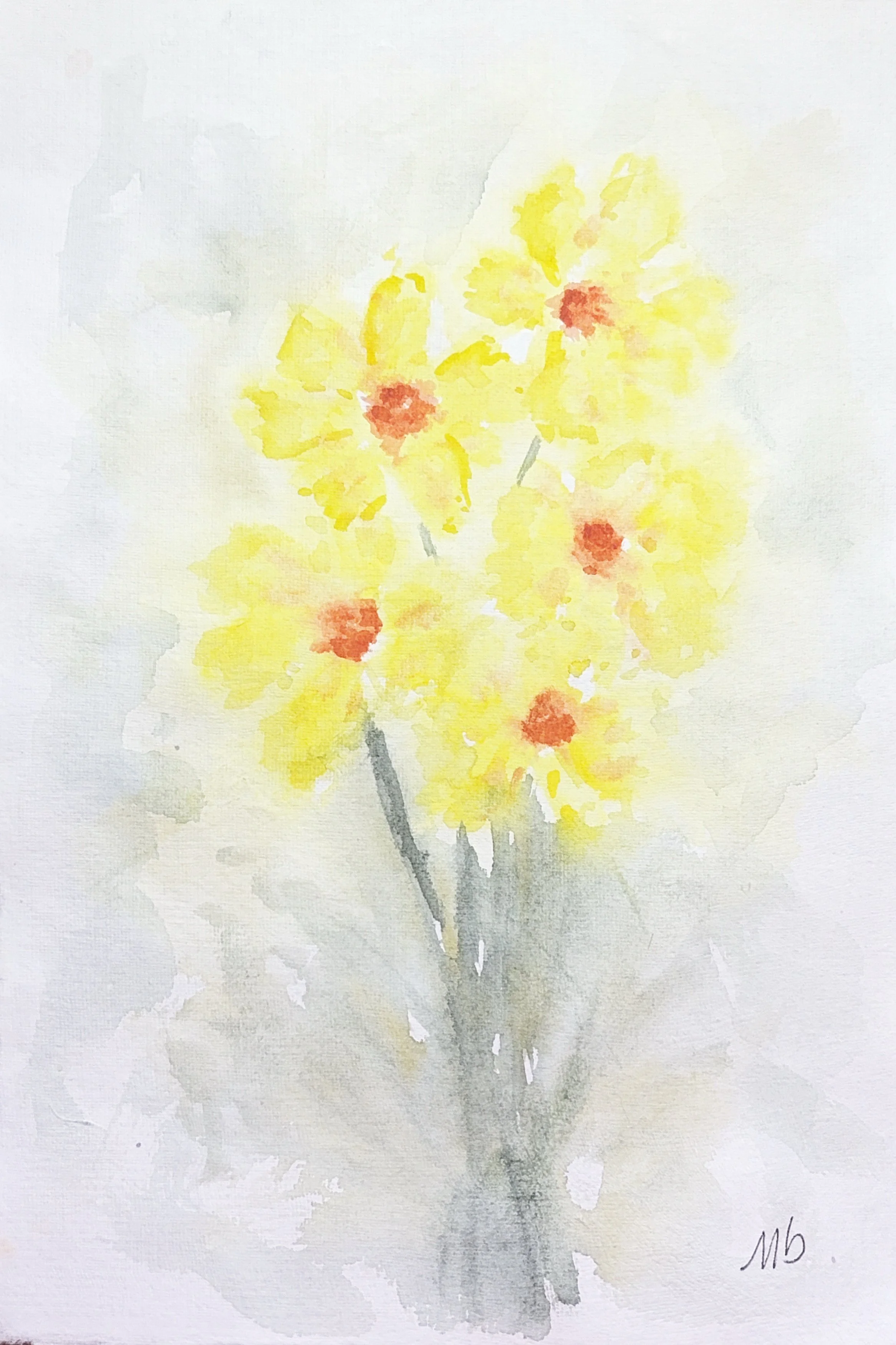 Jonquilles - 19 X 29 cm - 55 $