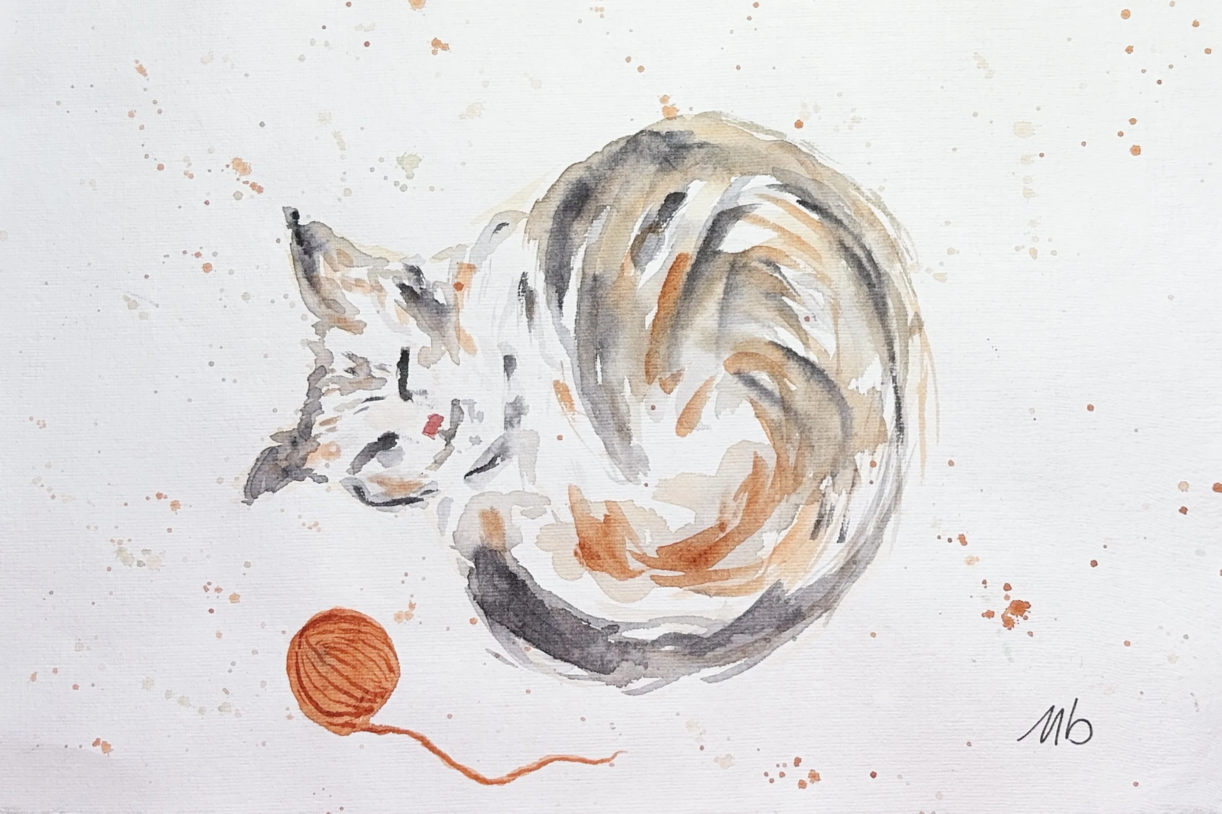 Je ronronne et elle tricote - 19 X 29 cm - 55 $