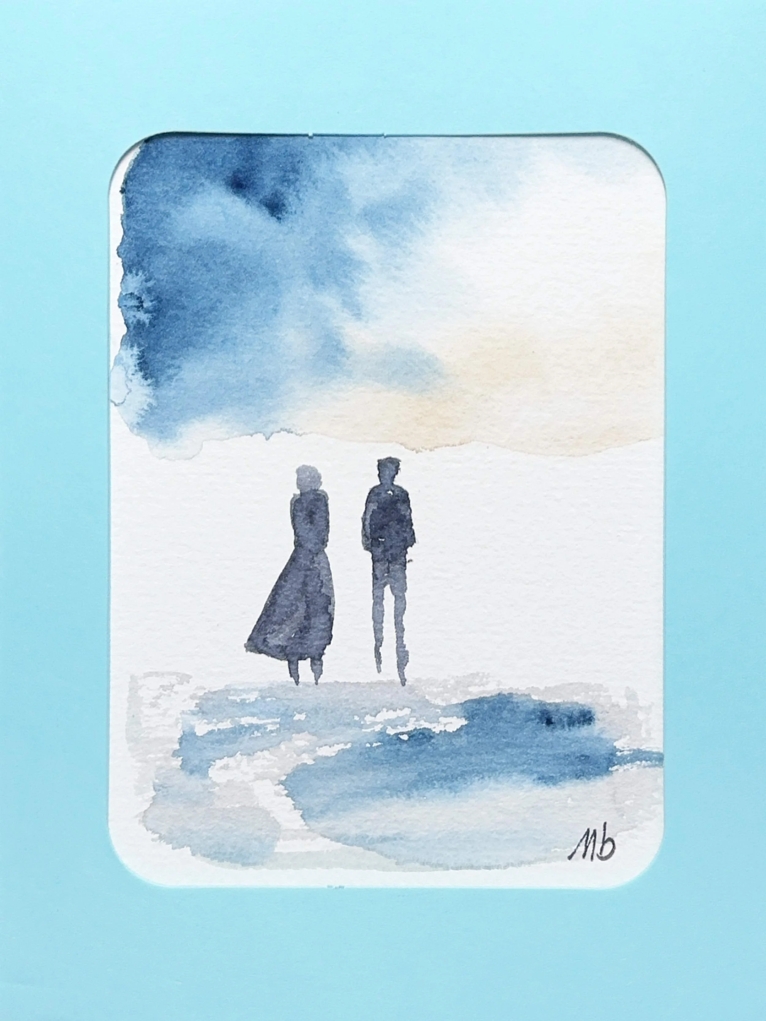Marche en amoureux sur la plage