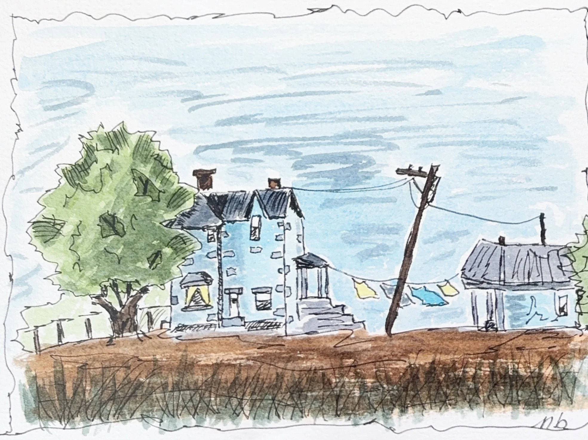 À la manière de Peter Sheeler - 11 X 14 1/2 cm - 15 $