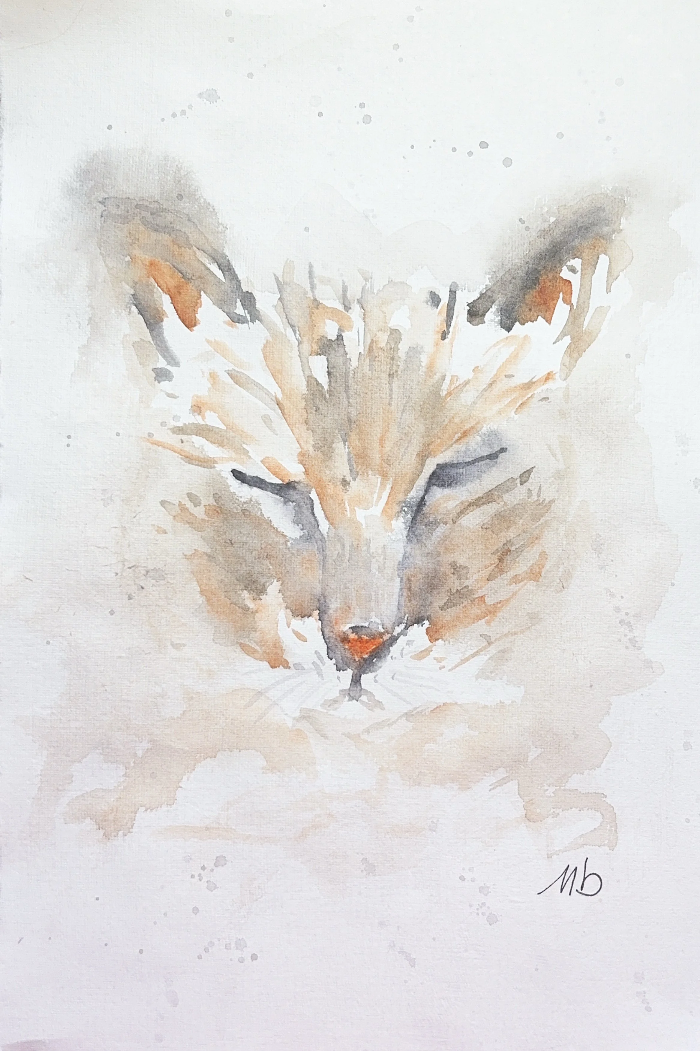 VENDU - L'heure du repos - 19 X 29 cm - 55 $