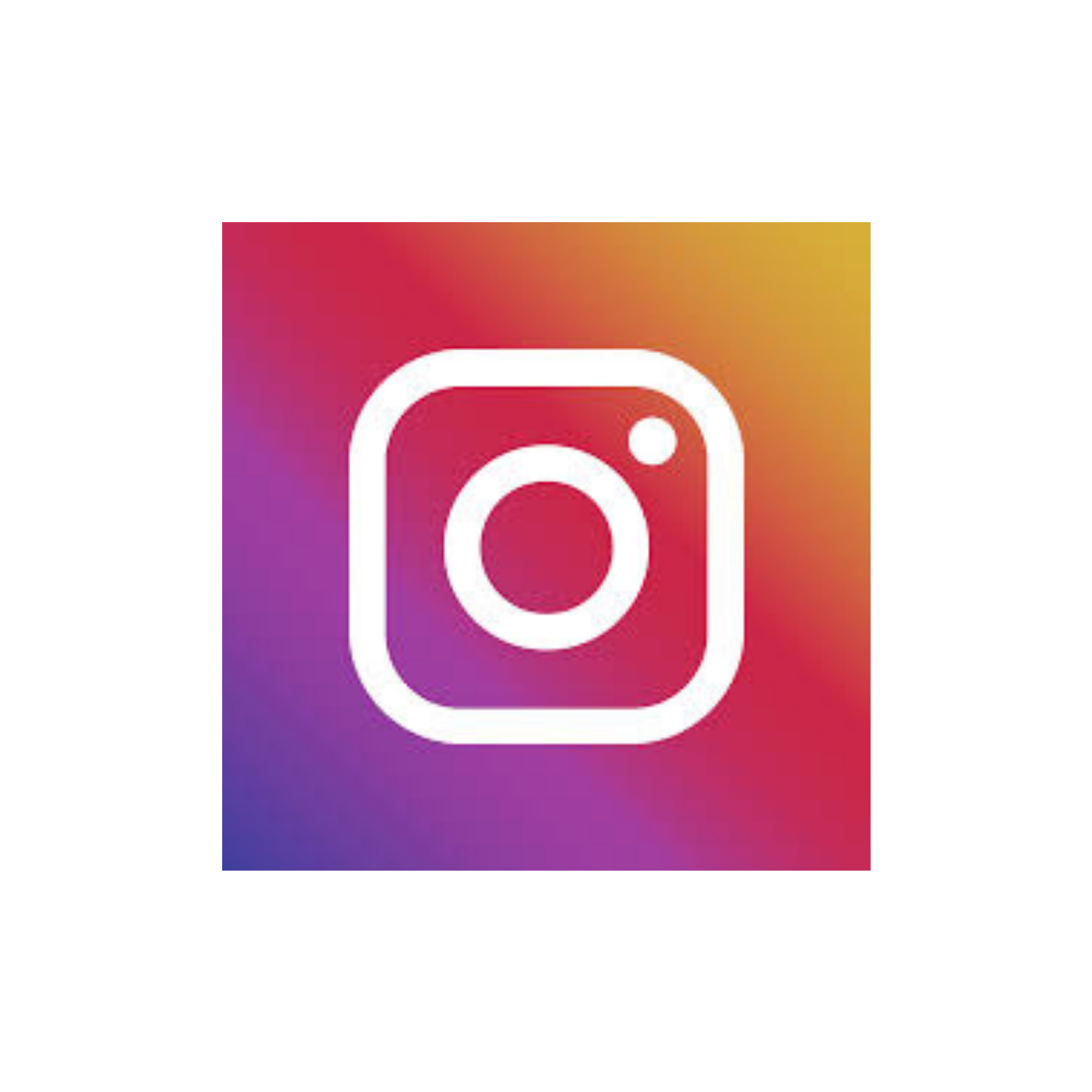 Instagram logo with a colorful gradient background