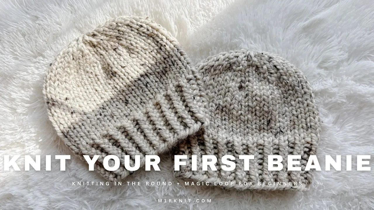 How to Knit a Beanie for Beginners | Knitting in the Round + Magic Loop