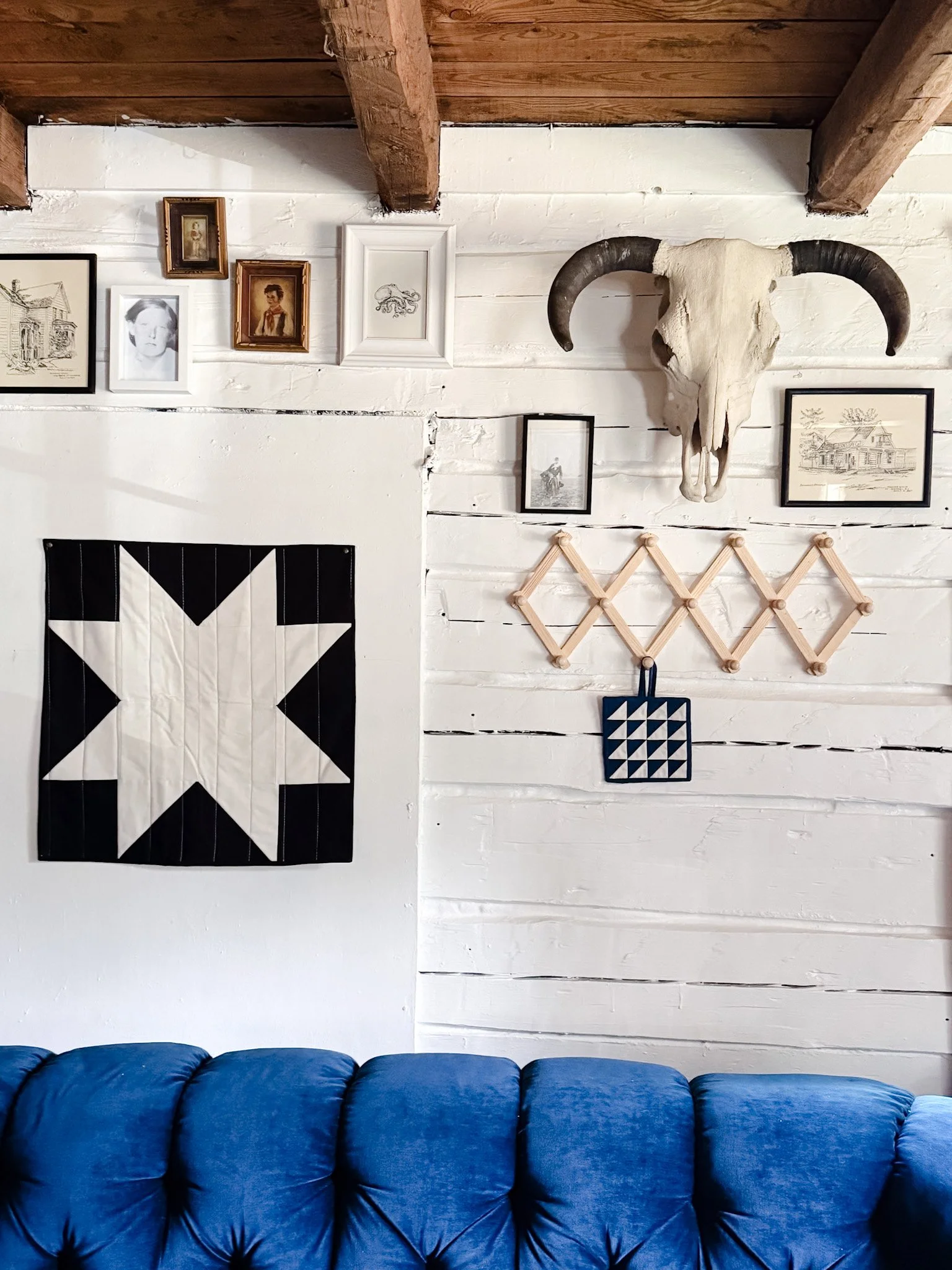 Sawtooth Quilted Wall Hanging