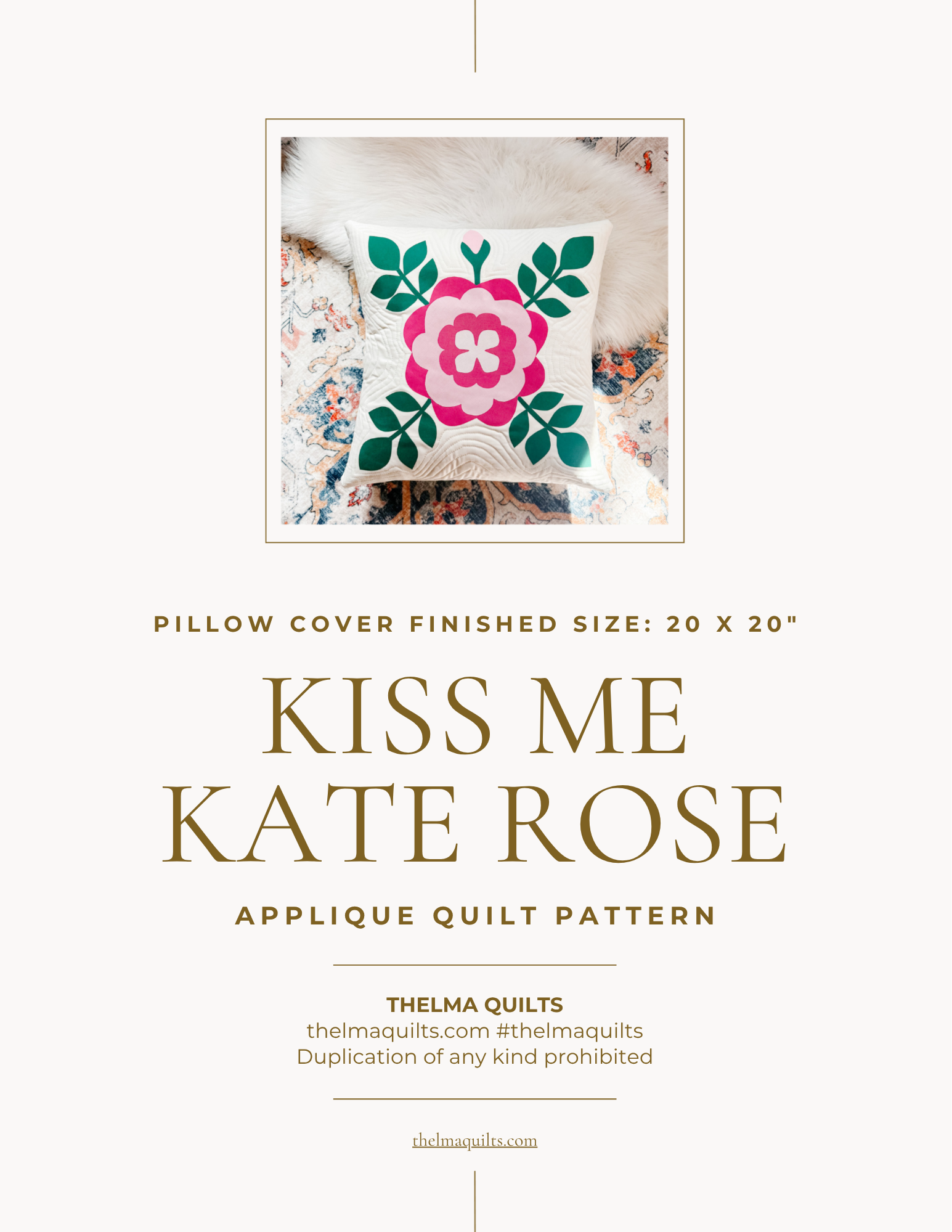 Kiss Me Kate Pillow Cover Applique Quilt Pattern.png