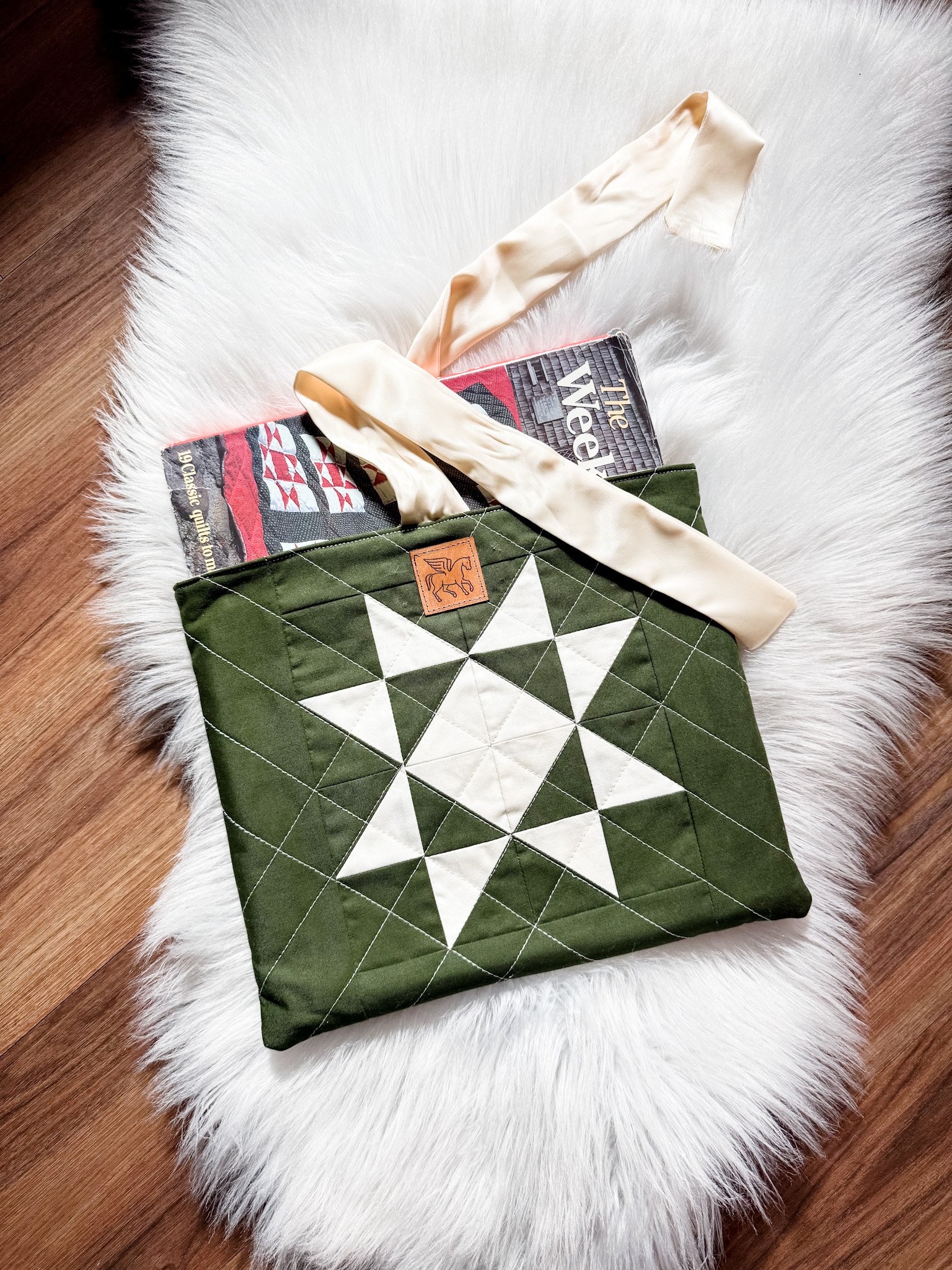 Sawtooth Star Book Sleeve