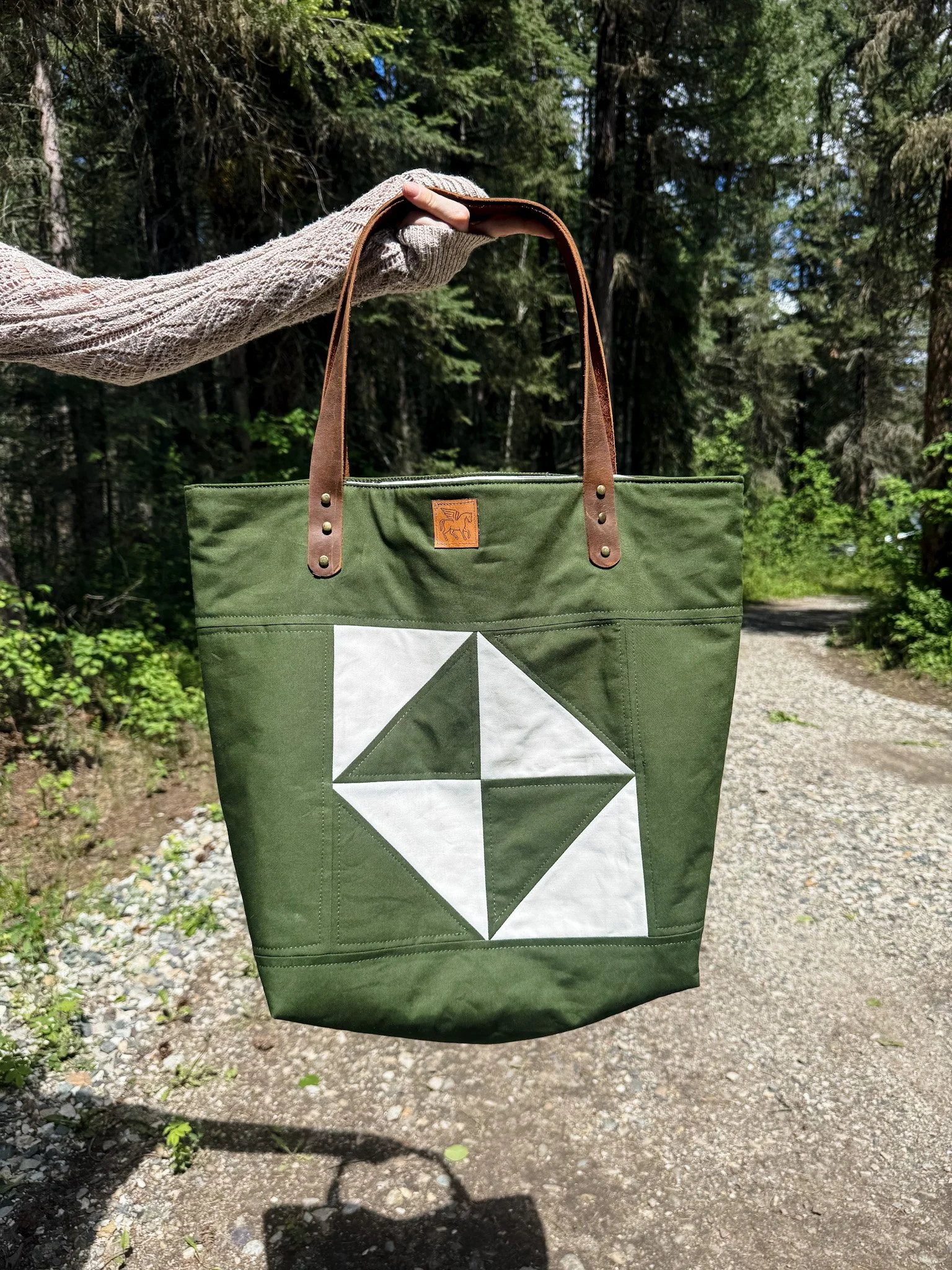 Broken Dishes XL Quilted Tote