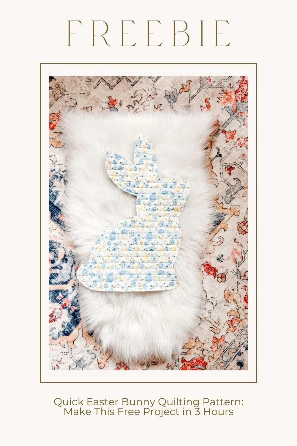 Quick Easter Bunny Quilting Pattern: Make This Free Project in 3 Hours