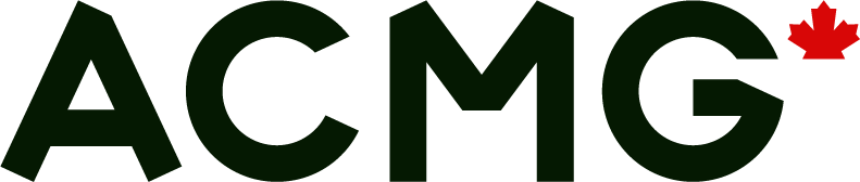 ACMG logo with a red maple leaf