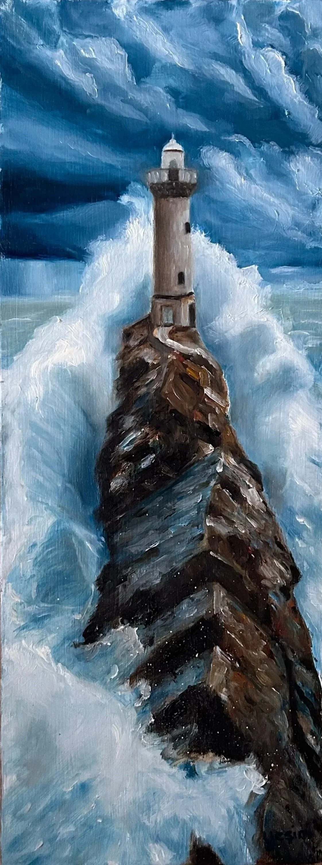 Lighthouse, Stormy Day