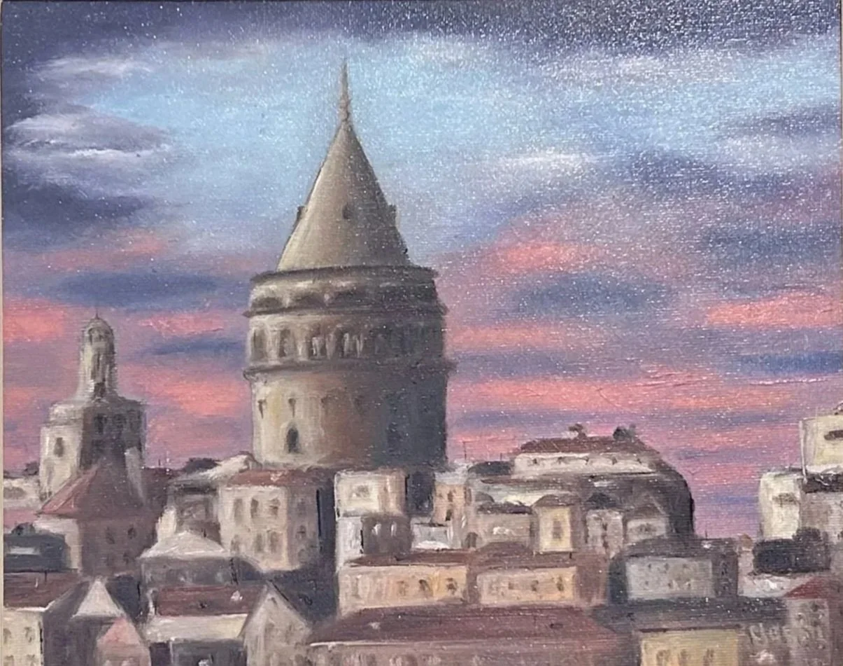 When the Sky Softens - 
Galata Tower, Istanbul