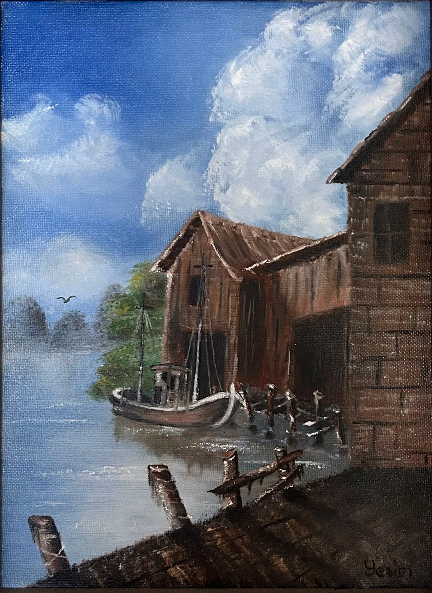 Quiet Harbor, Weathered Dock
