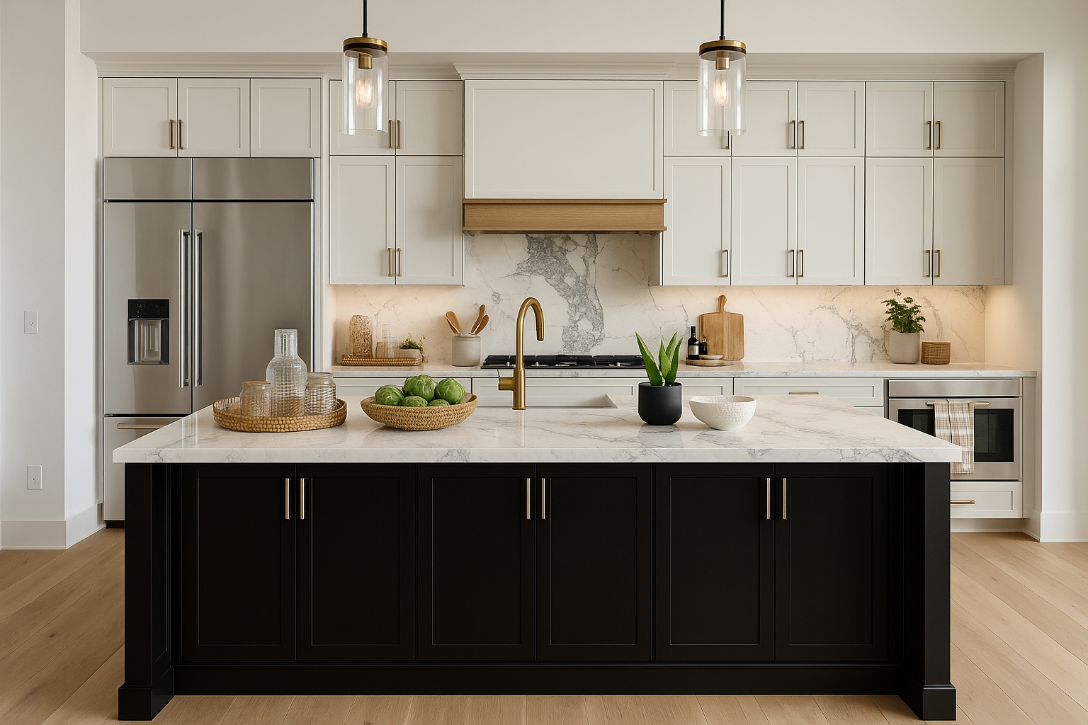 Before and after virtual staging transformation by Blueprint Media Co.